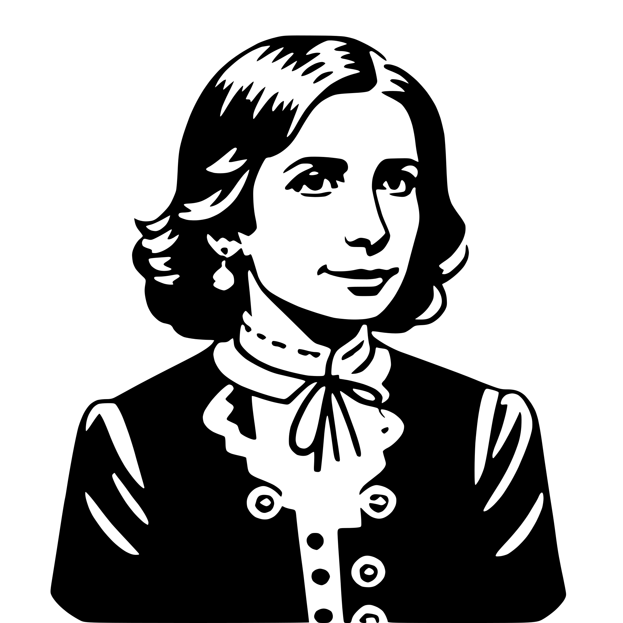 AI-generated SVG of 'clara barton'