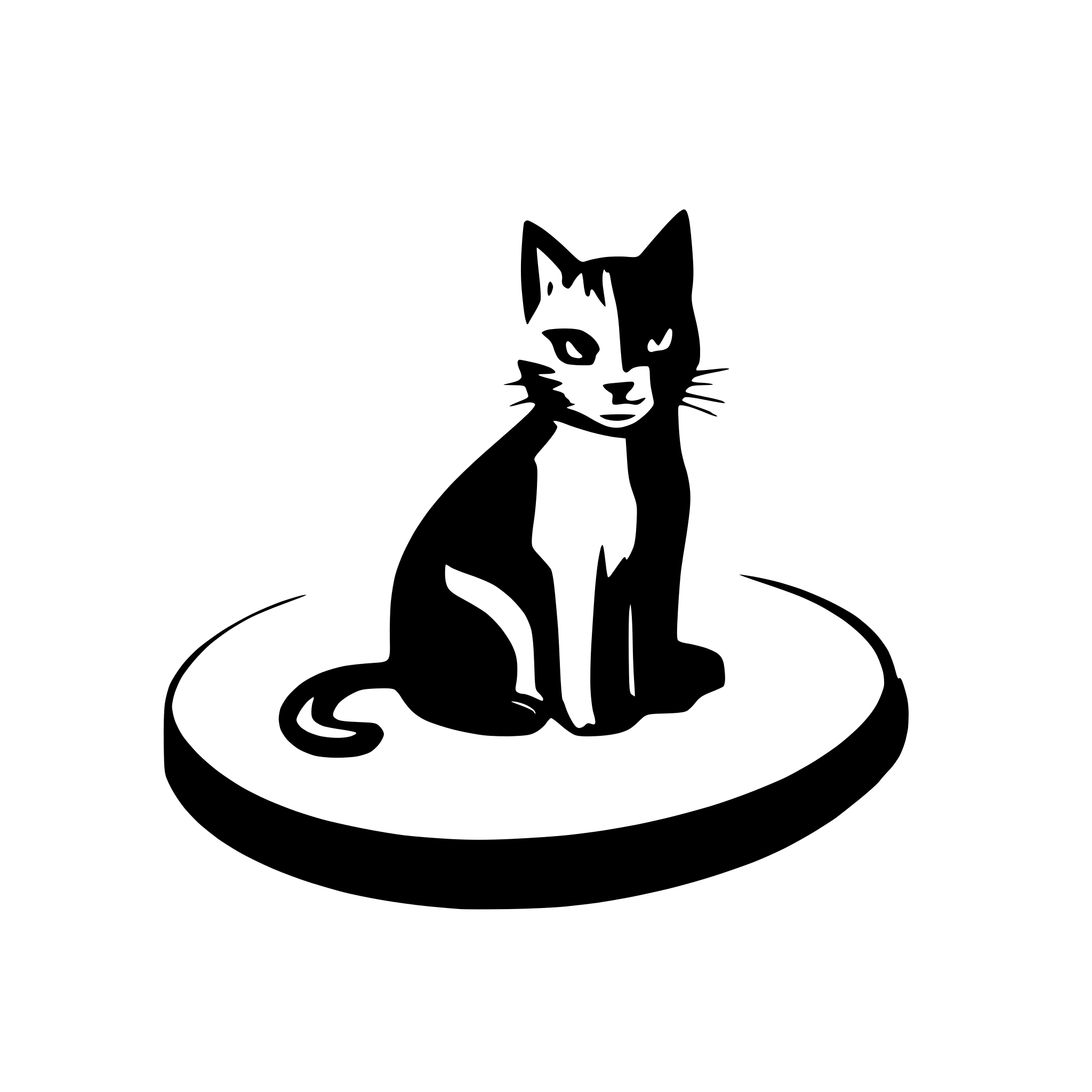 AI-generated SVG of 'cat'