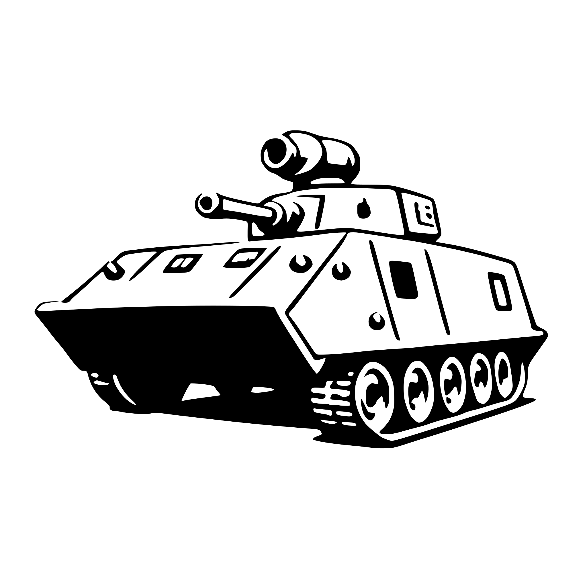 AI-generated SVG of a armored personnel carrier