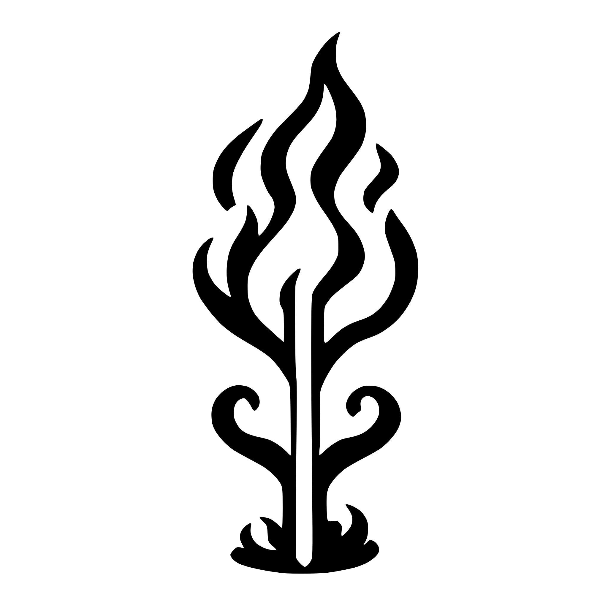 AI-generated SVG of a flame