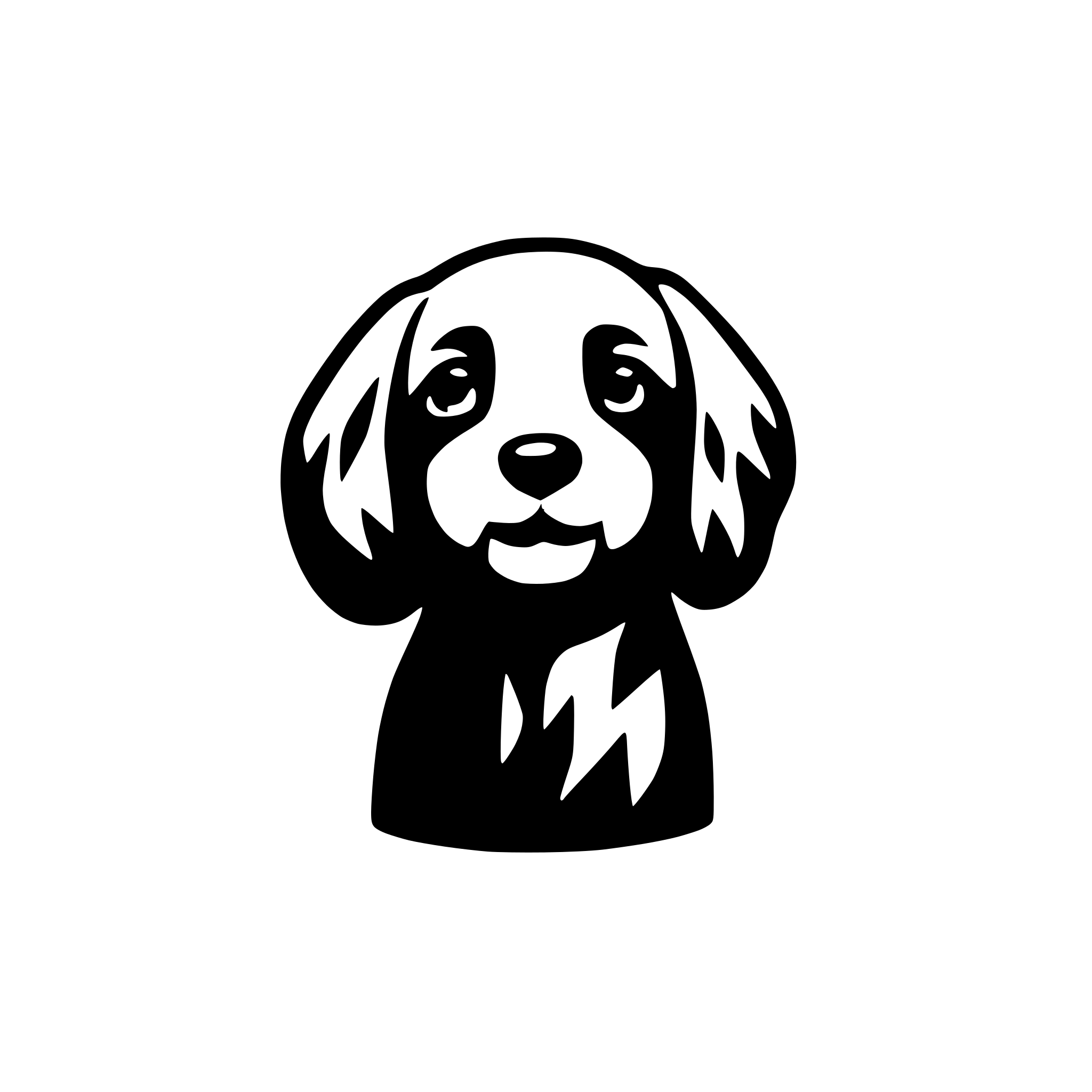 AI-generated SVG of a cockapoo