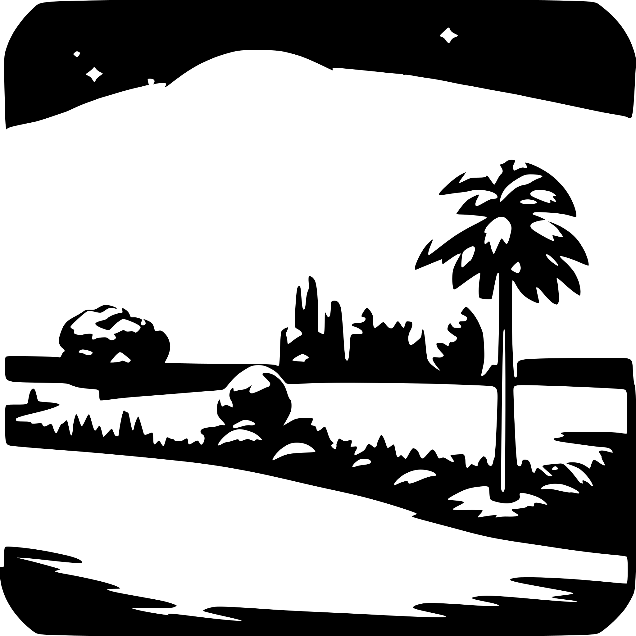 AI-generated SVG of a clear night