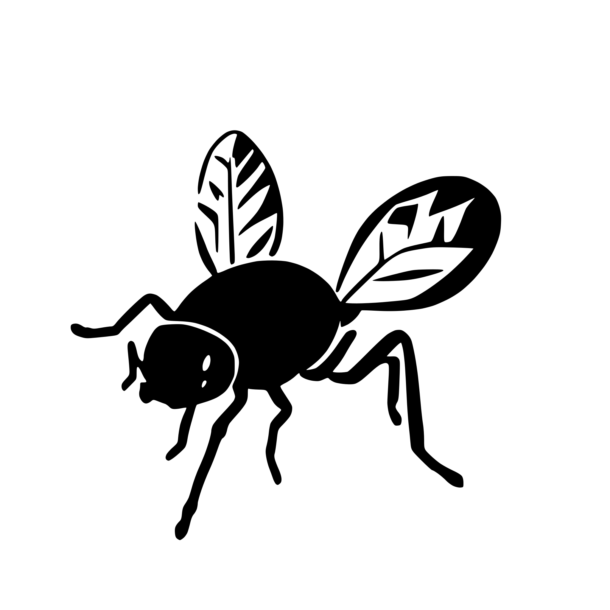 AI-generated SVG of 'drosophila silhouette'
