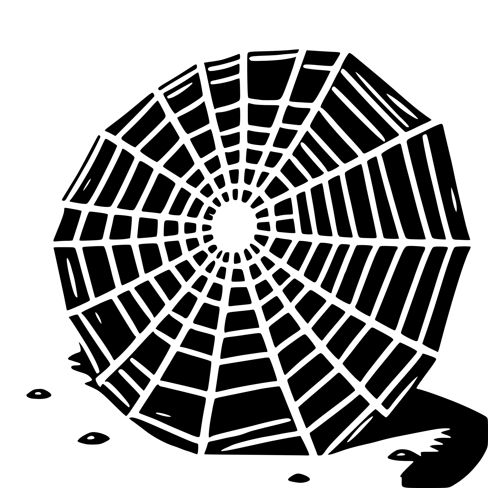 AI-generated SVG of a cobweb
