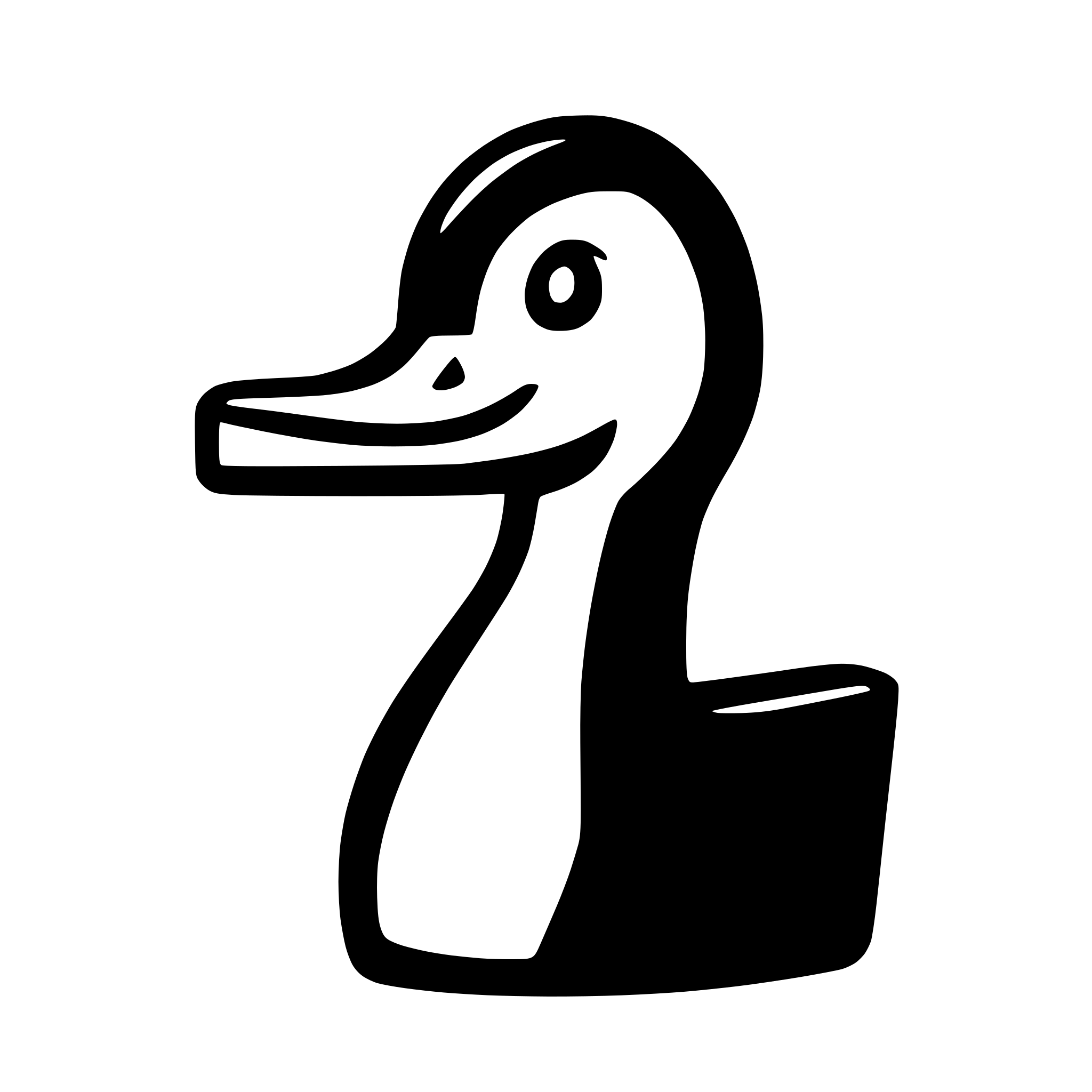 AI-generated SVG of a a very simplistic cartoonish duck whose beak is a book.