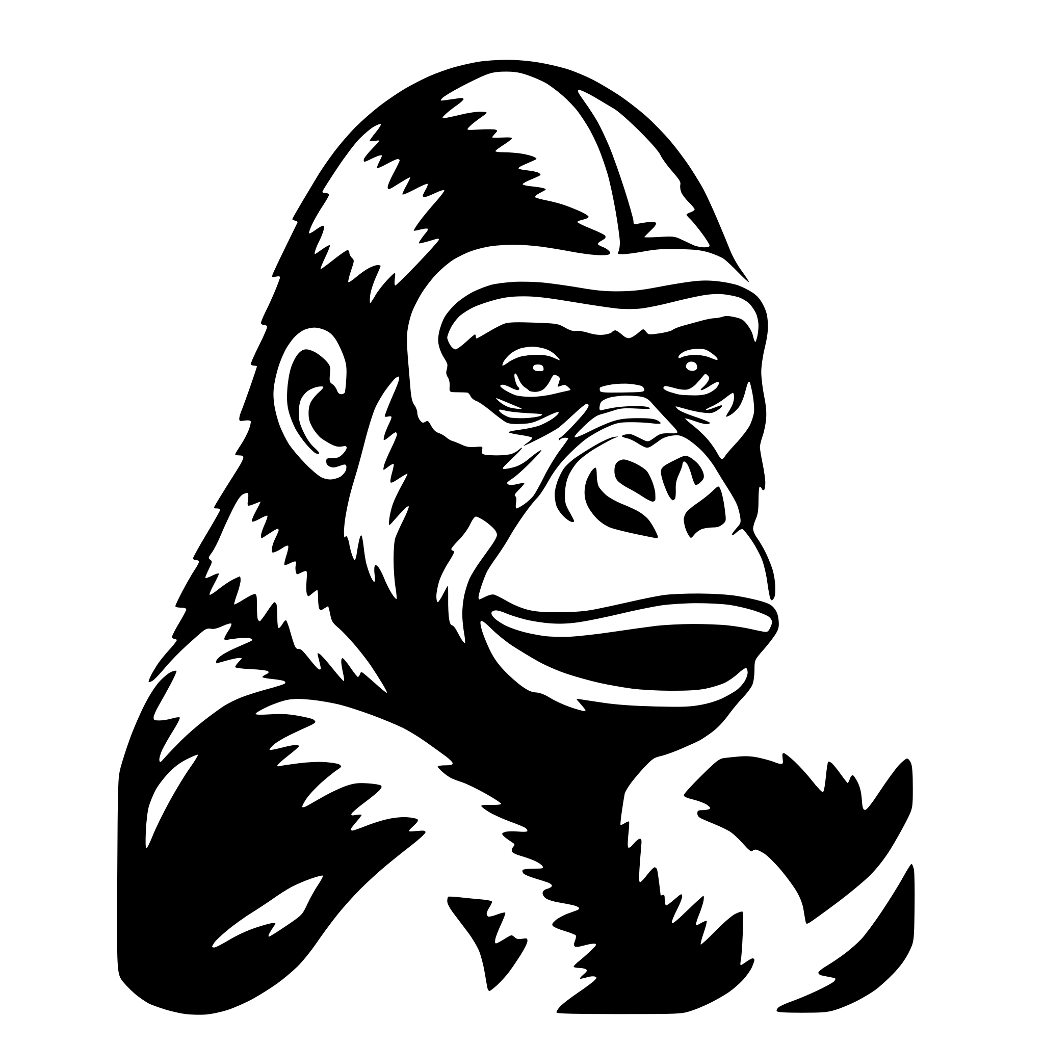 AI-generated SVG of 'Gorilla Glue'