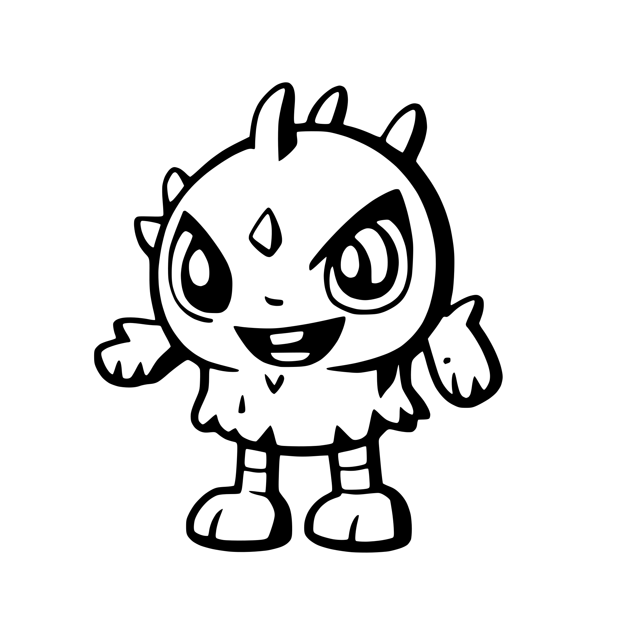 AI-generated SVG of a monster