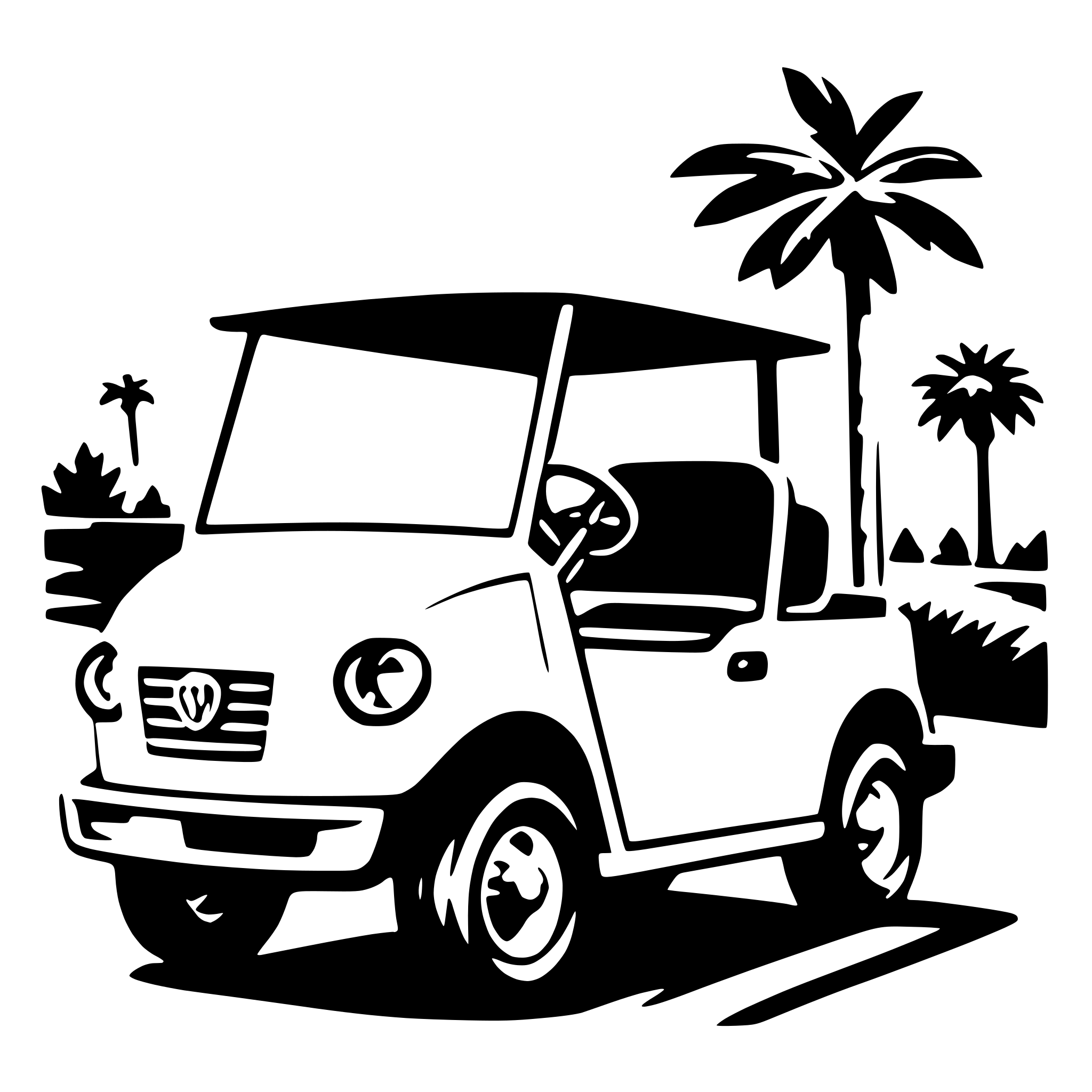 AI-generated SVG of a golf cart