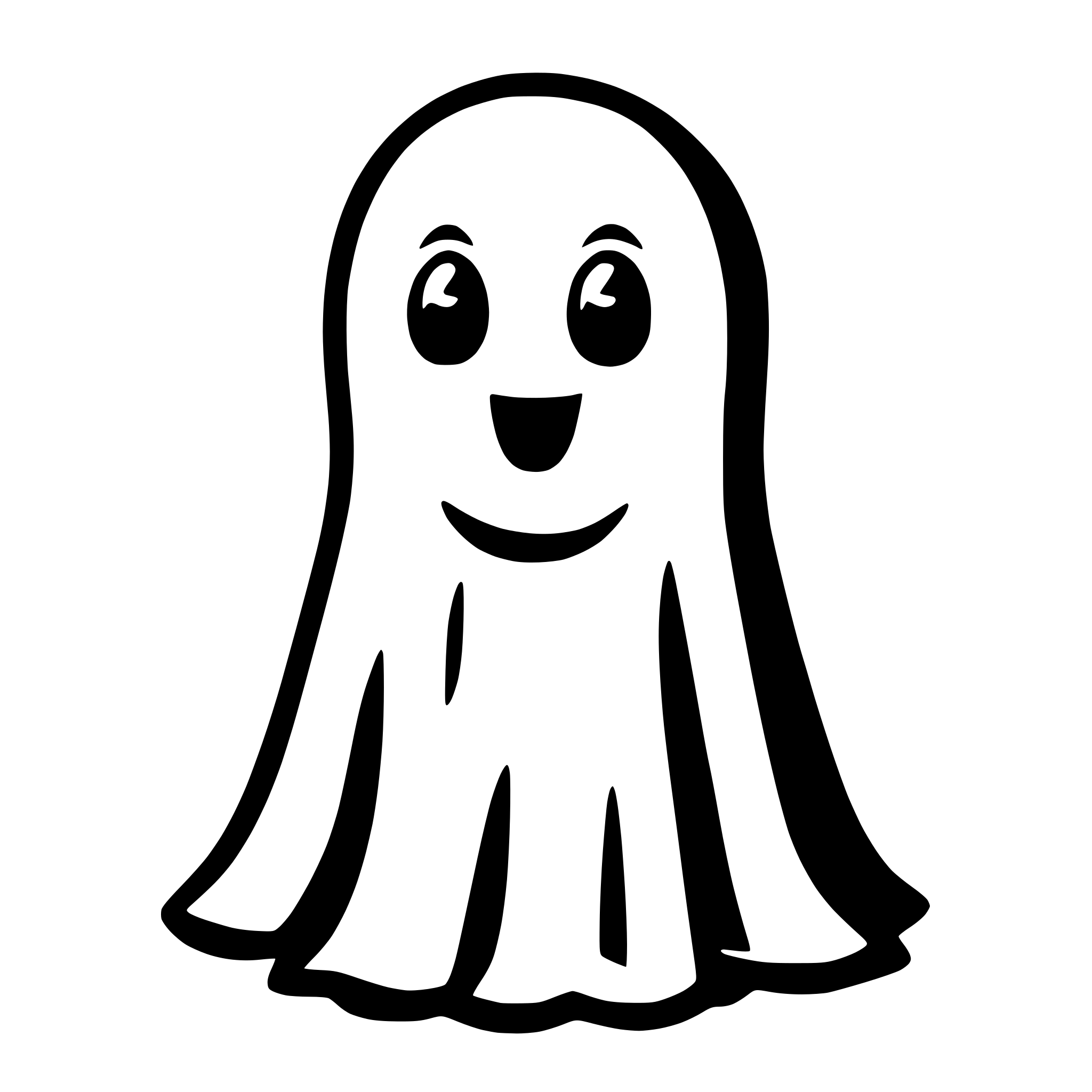 AI-generated SVG of a Cute Ghost