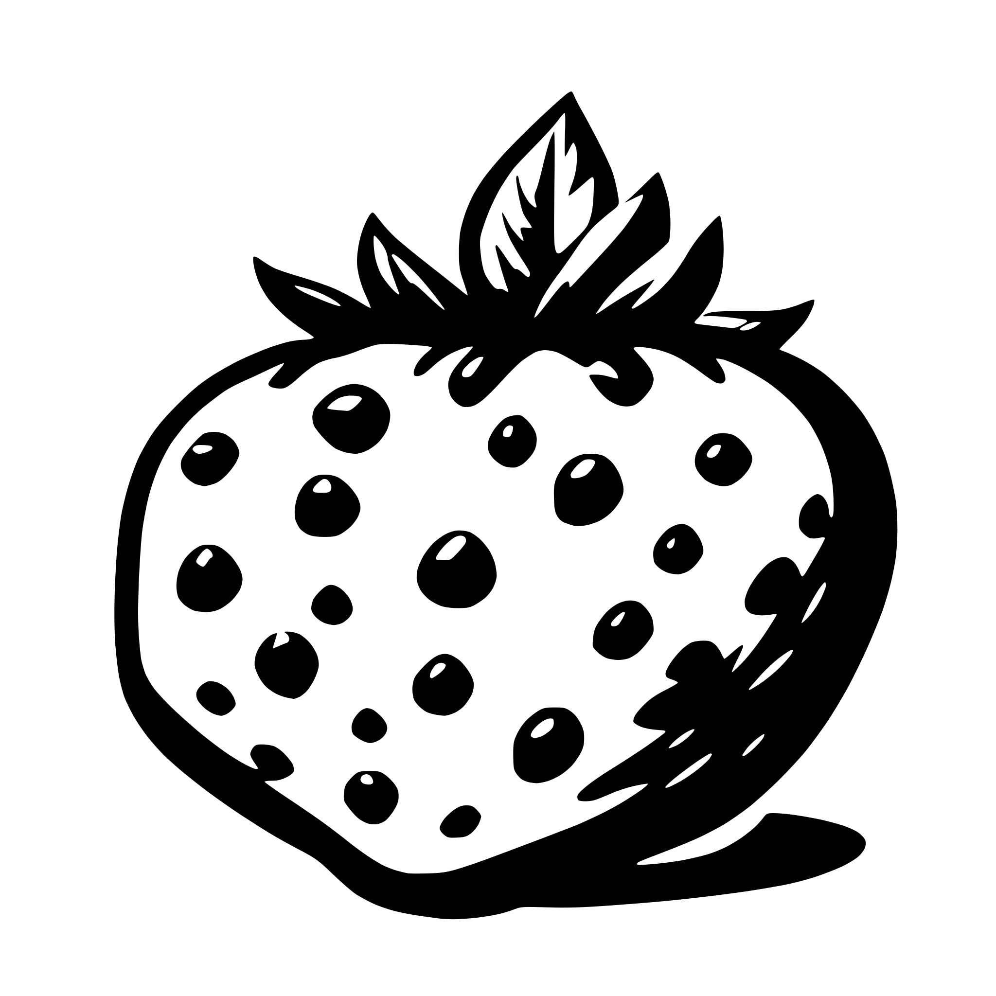 AI-generated SVG of a strawberry