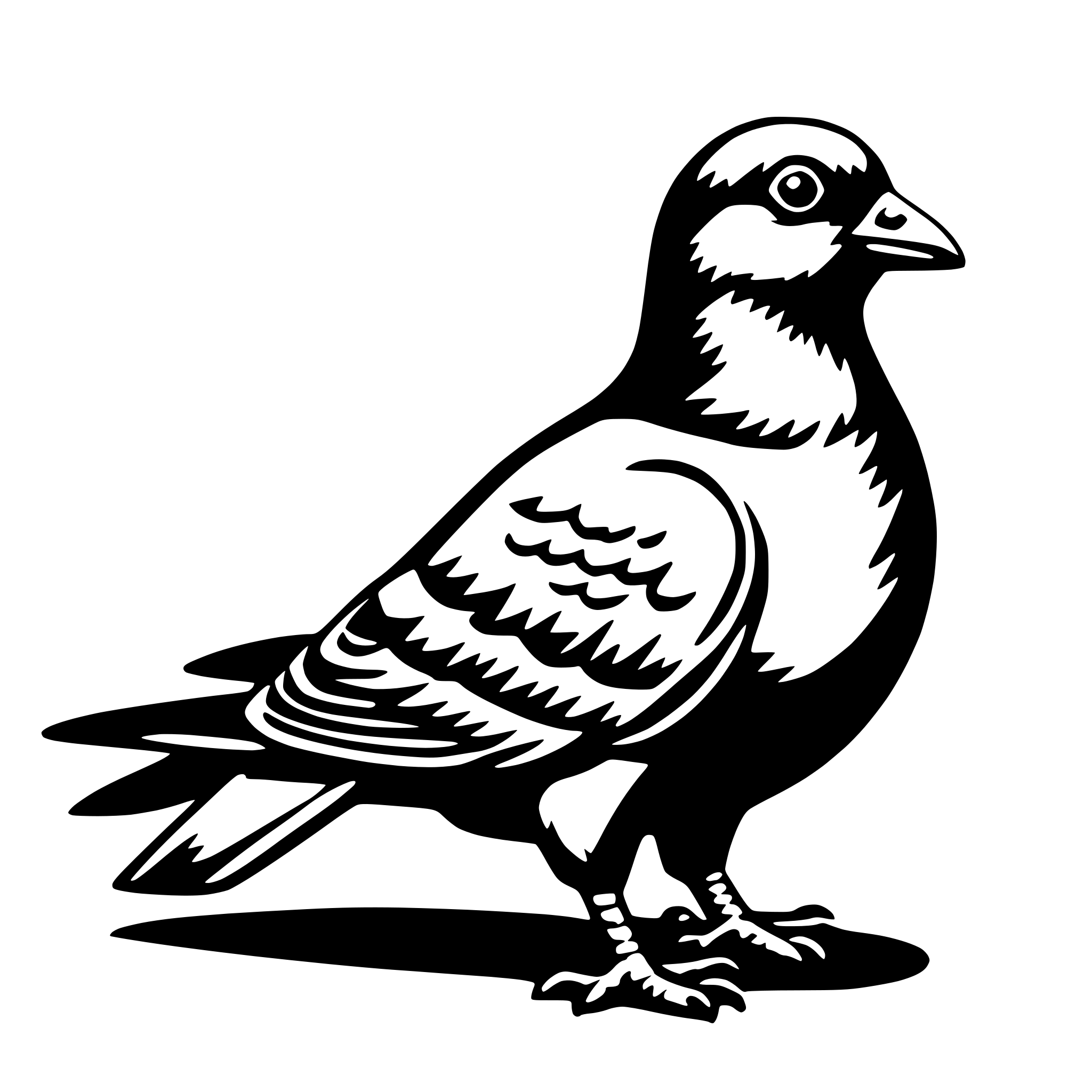 AI-generated SVG of 'pigeon'
