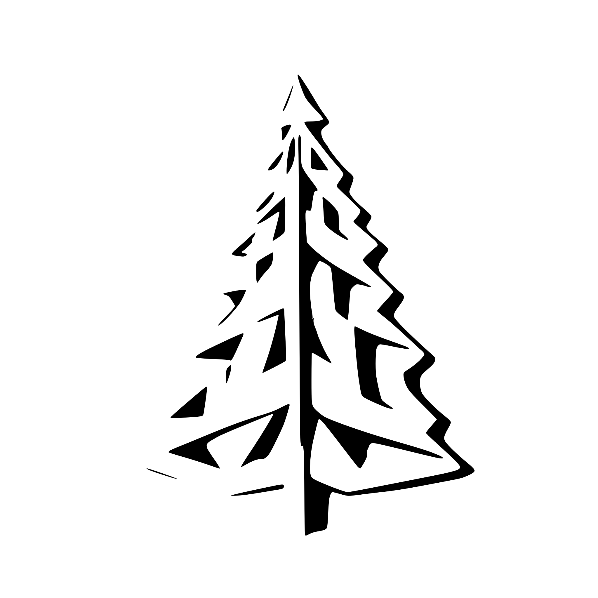 AI-generated SVG of 'A solid whimsical Christmas Tree'