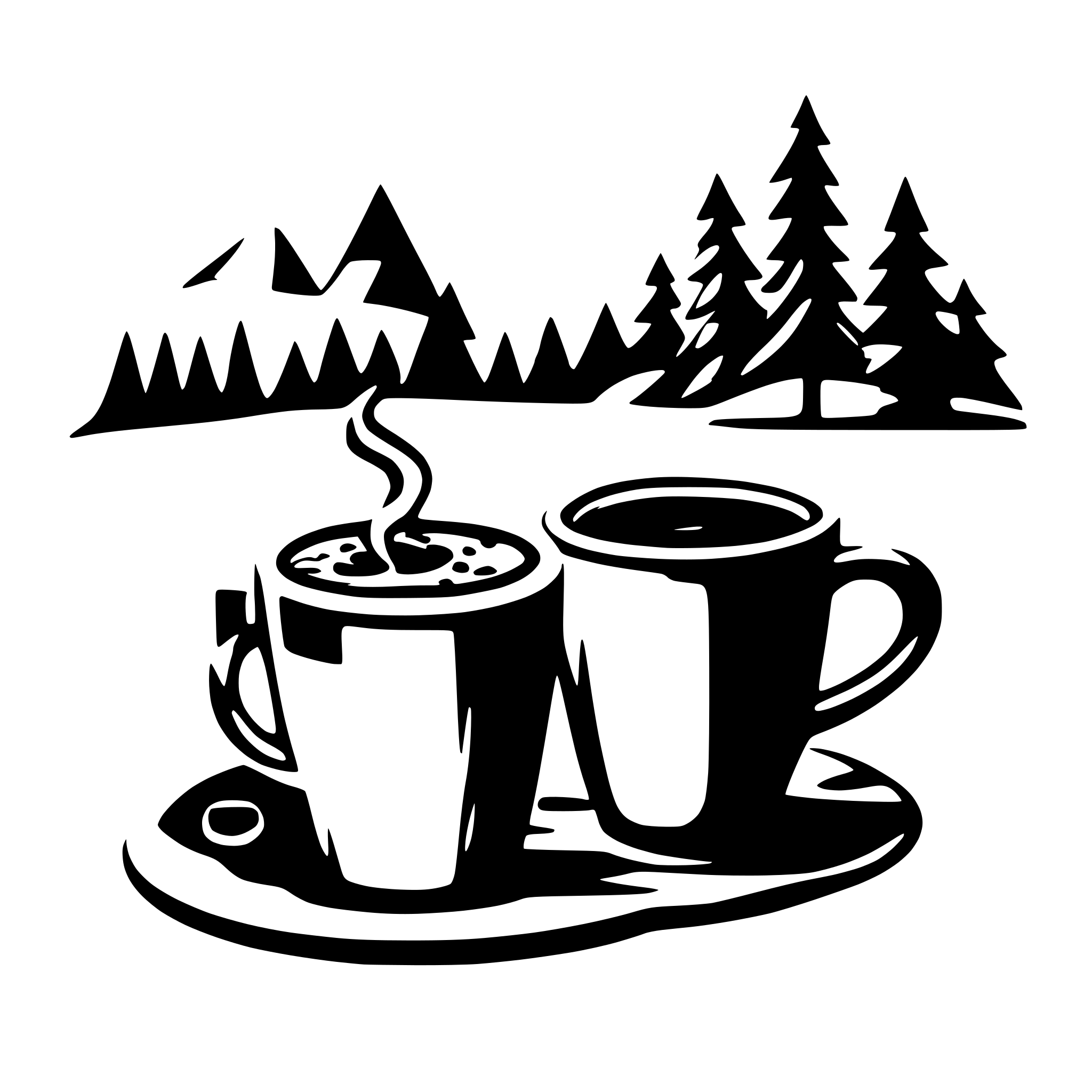 AI-generated SVG of a coffee winter cold