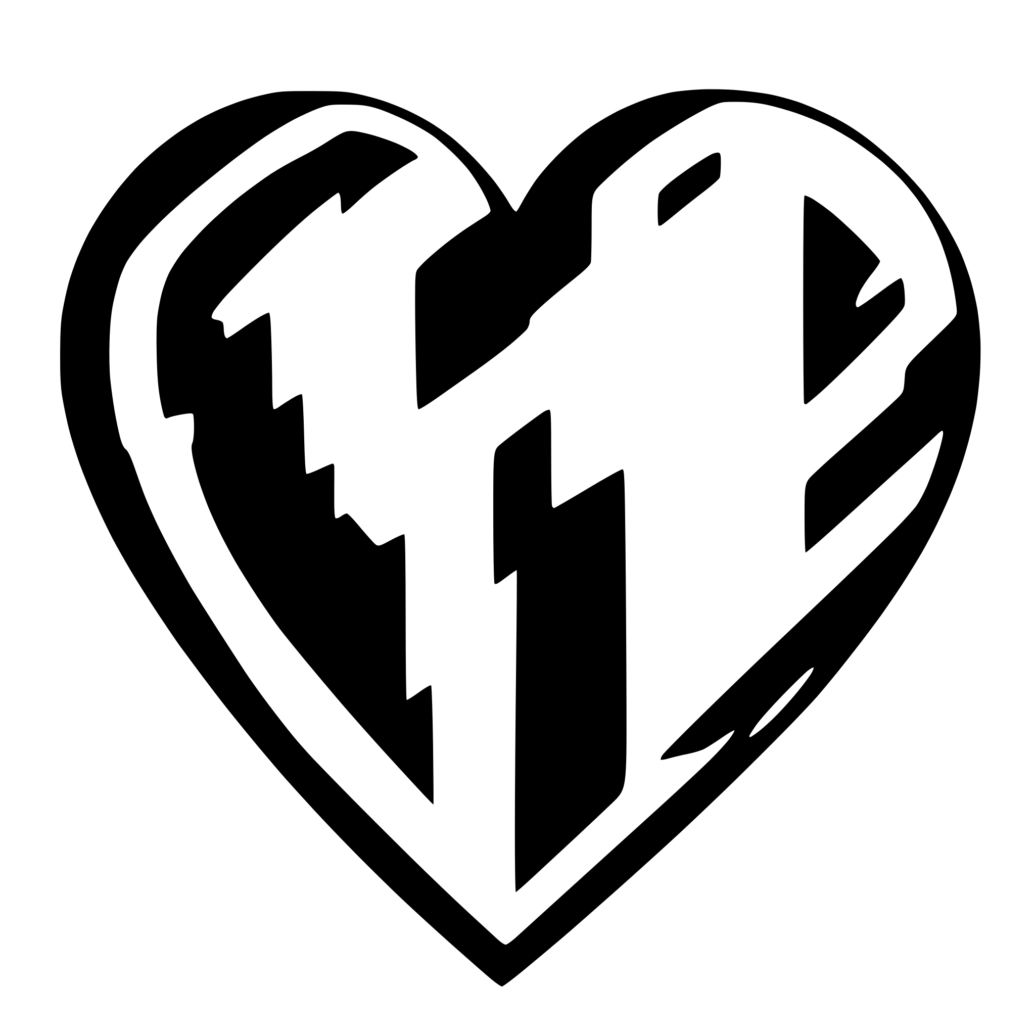 AI-generated SVG of 'a black and white heart'