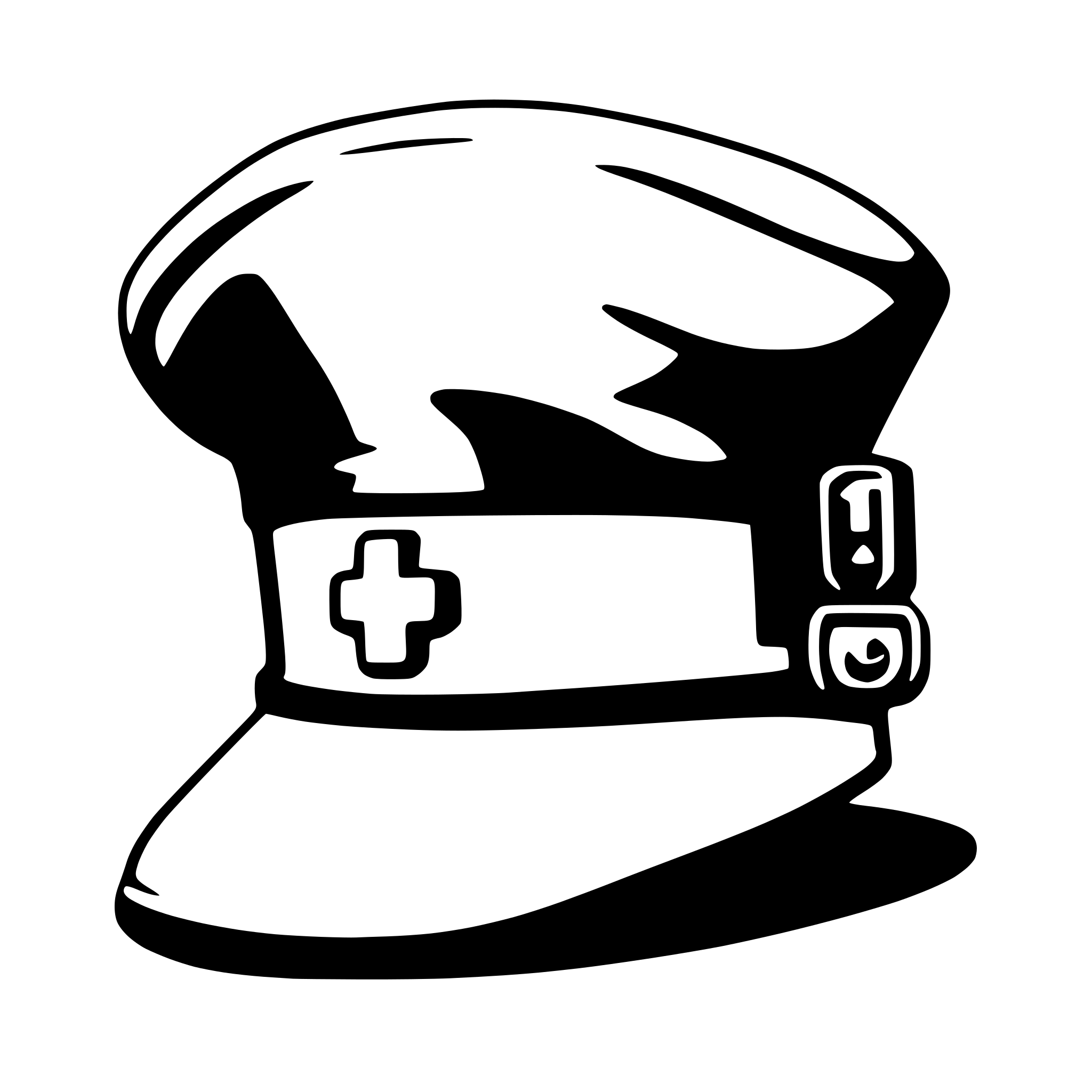 AI-generated SVG of a nurse hat icon