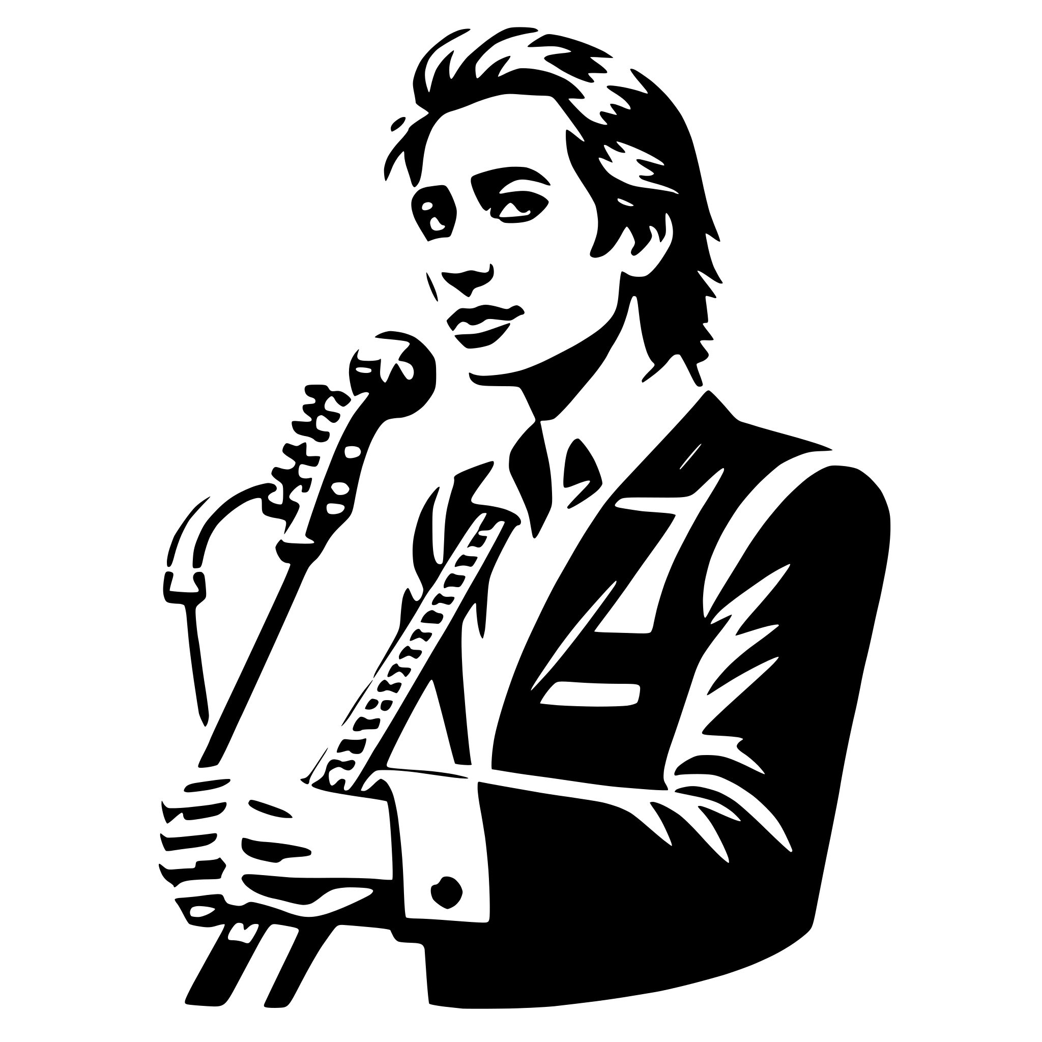 AI-generated SVG of 'musician'