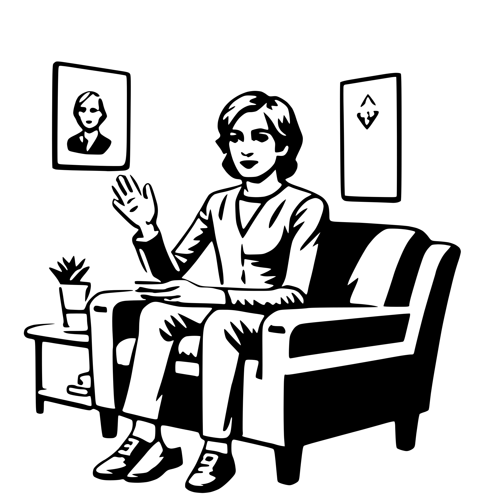 AI-generated SVG of 'therapist'