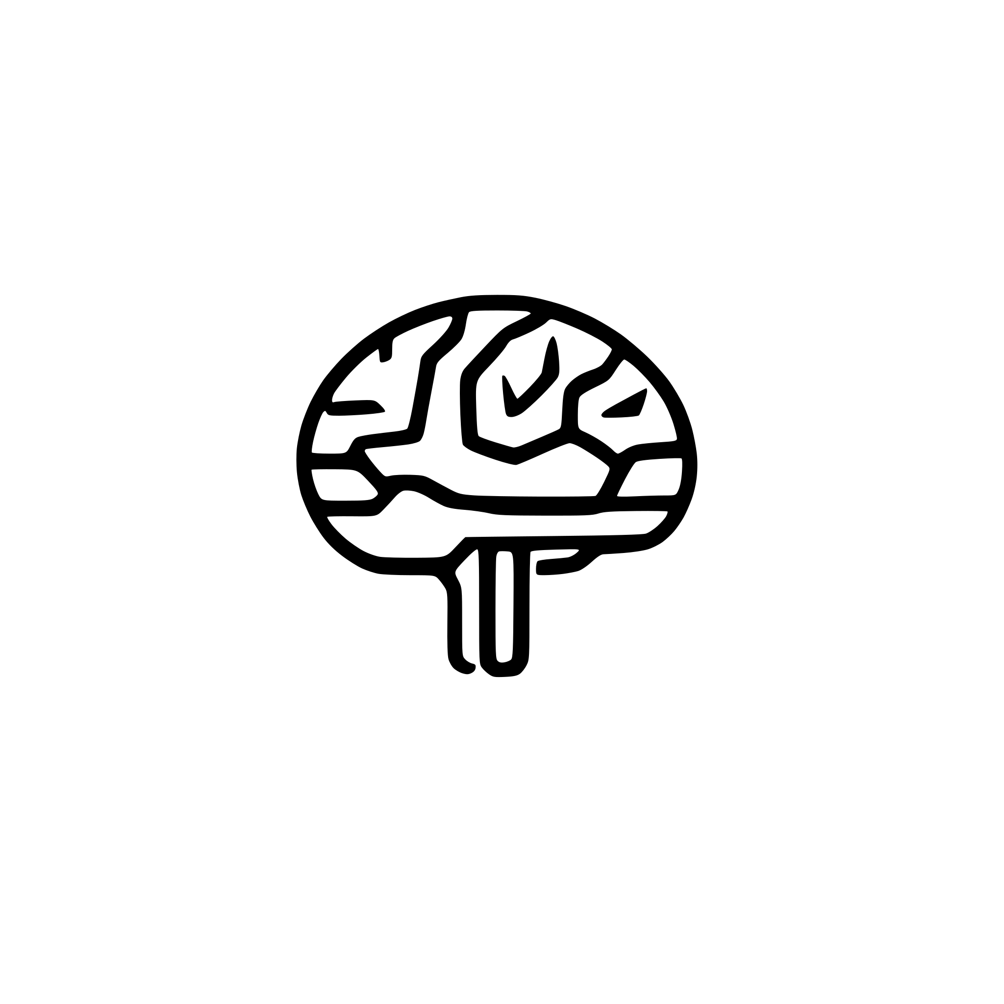 AI-generated SVG of a brain with levels