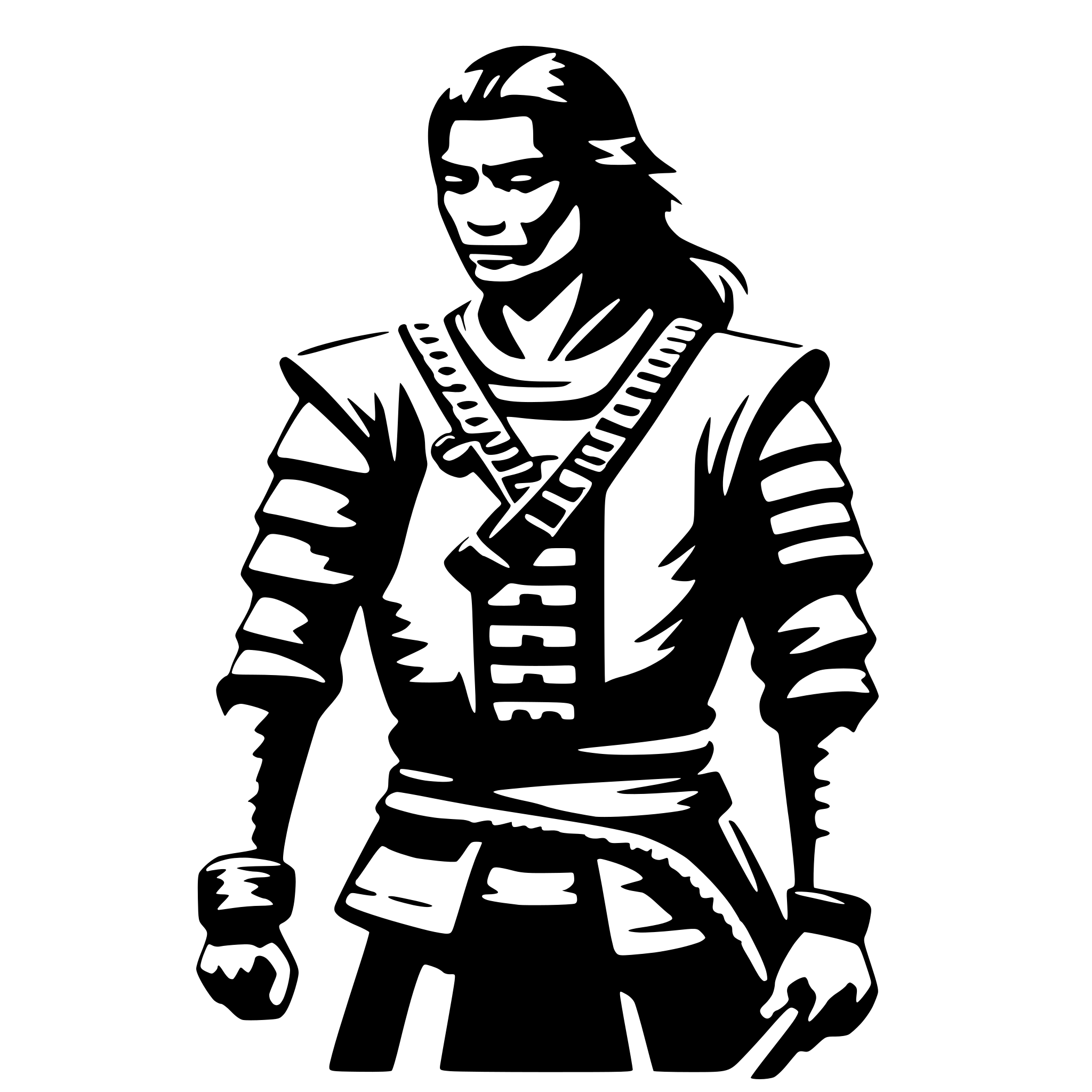 AI-generated SVG of 'samurai'