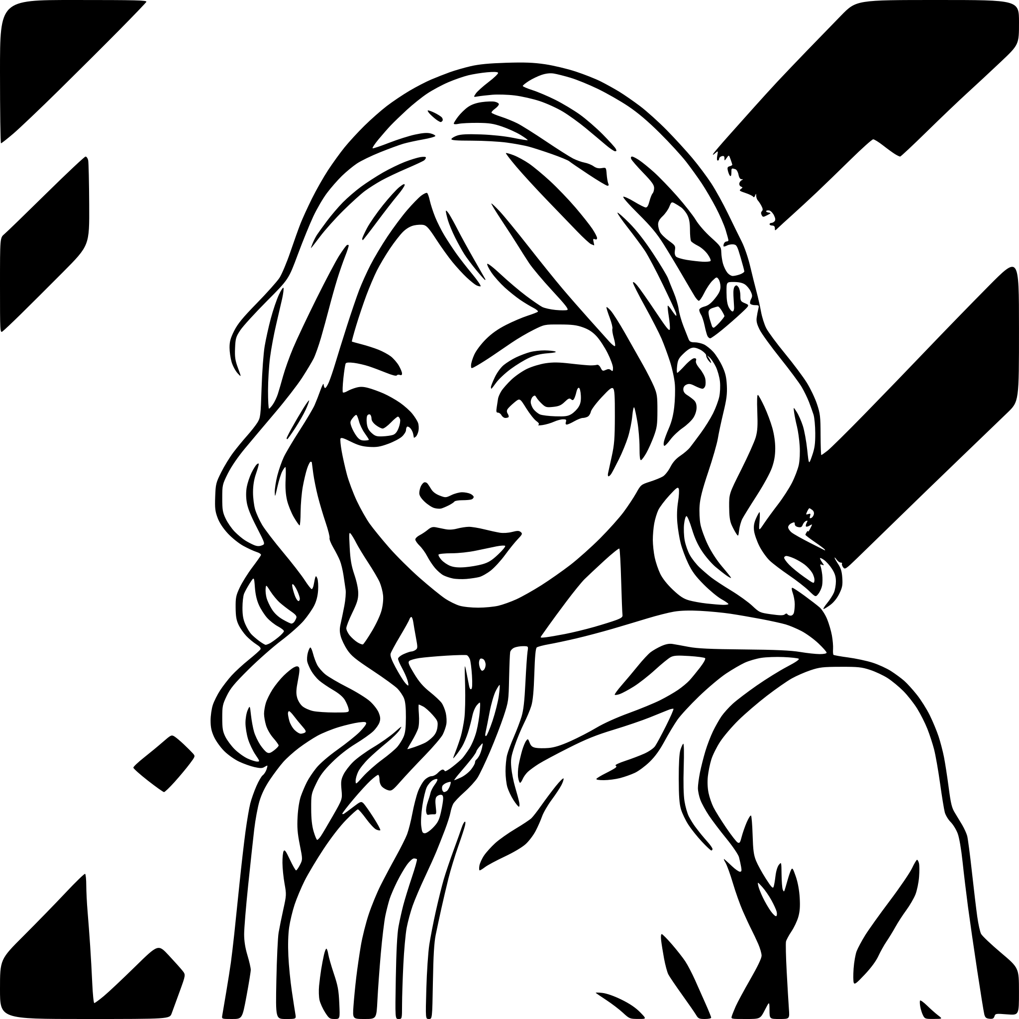 AI-generated SVG of 'princesse sportif'