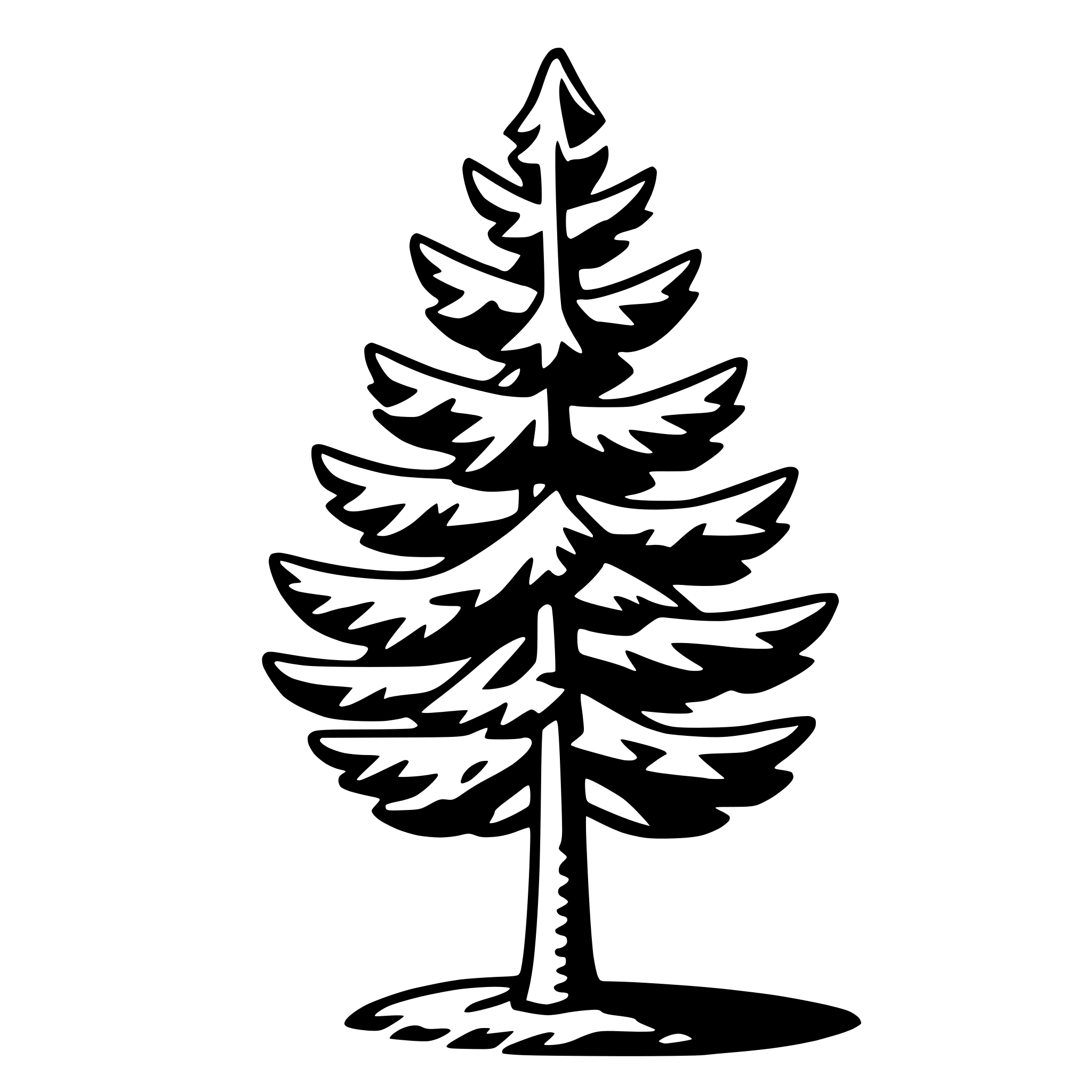 AI-generated SVG of a spruce tree
