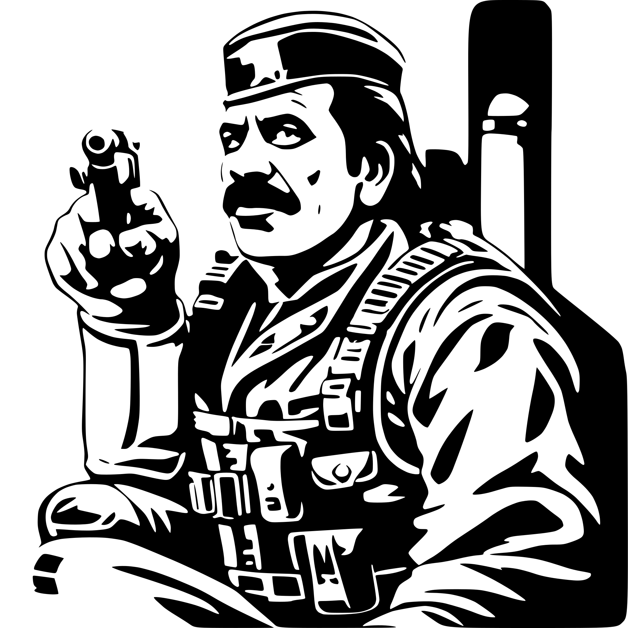 AI-generated SVG of a Chuy or Dax call of duty