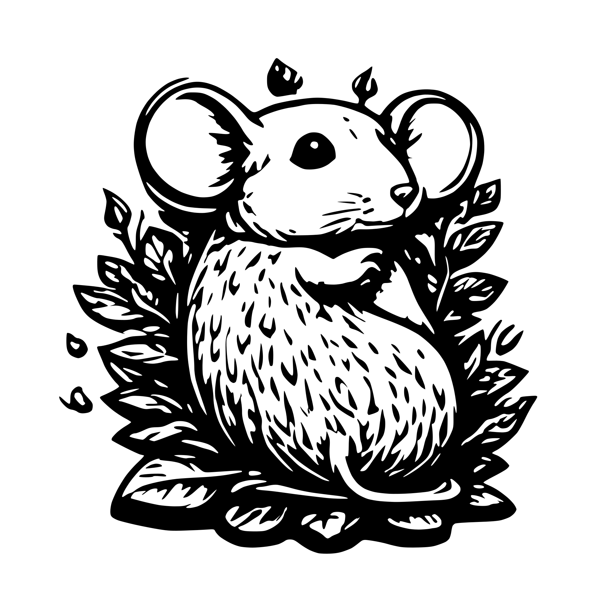 AI-generated SVG of a mouse