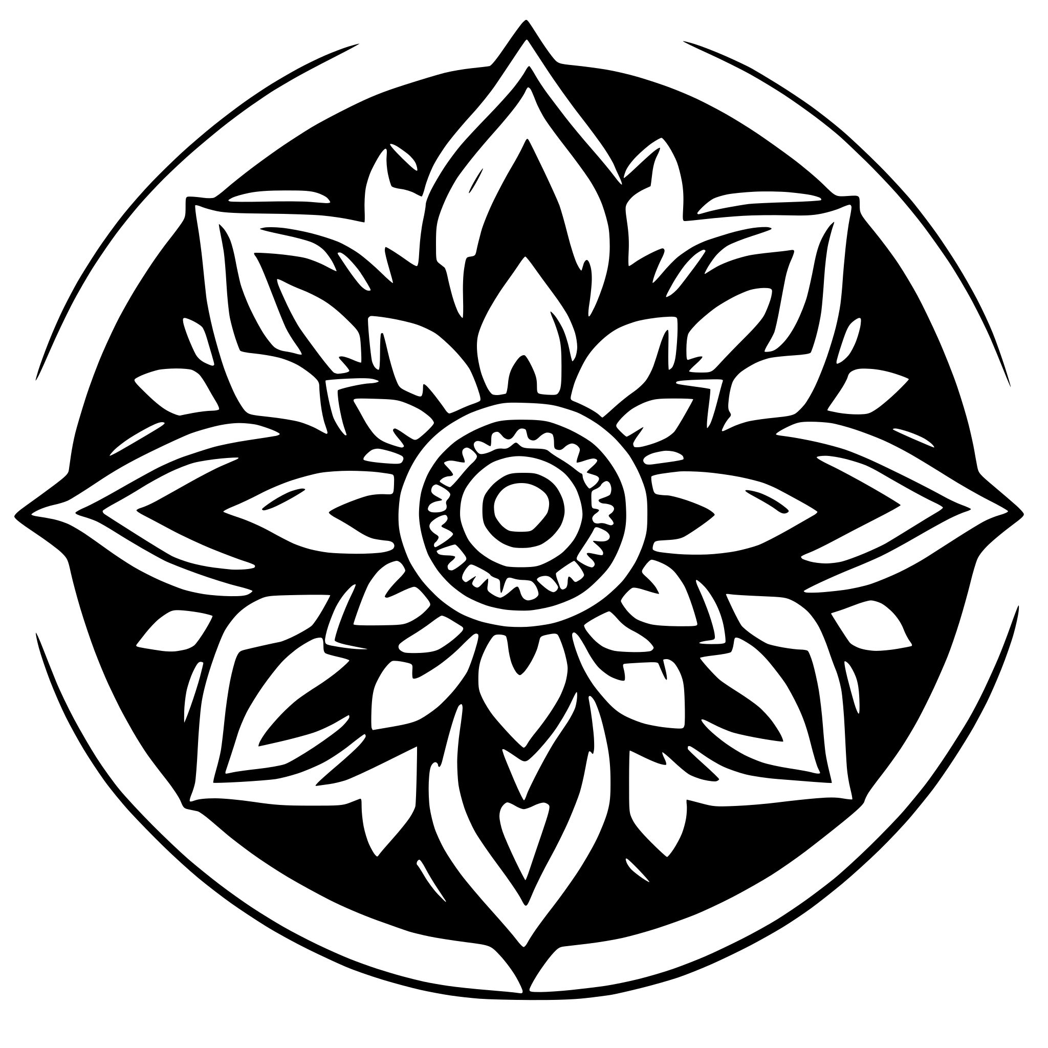 AI-generated SVG of a mandala