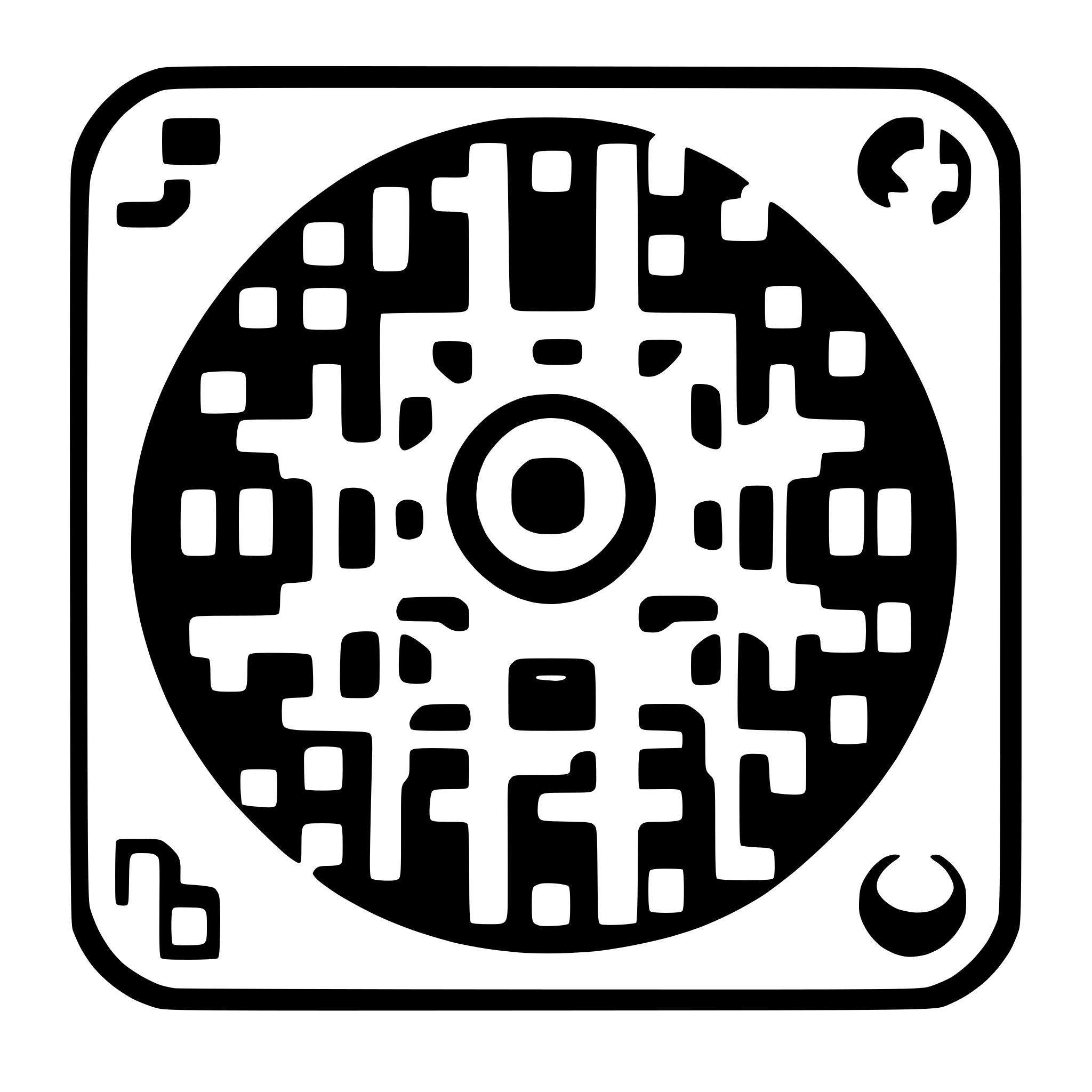 AI-generated SVG of 'rotating balls around qr code'