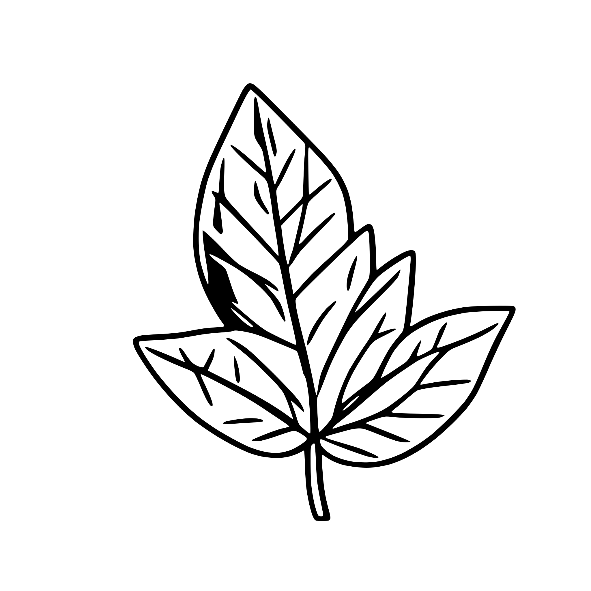 AI-generated SVG of 'a cannabis leaf'