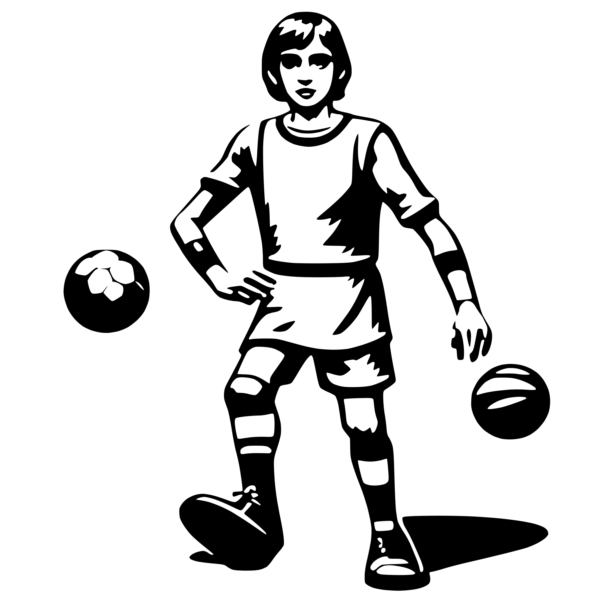 AI-generated SVG of a fotoball player