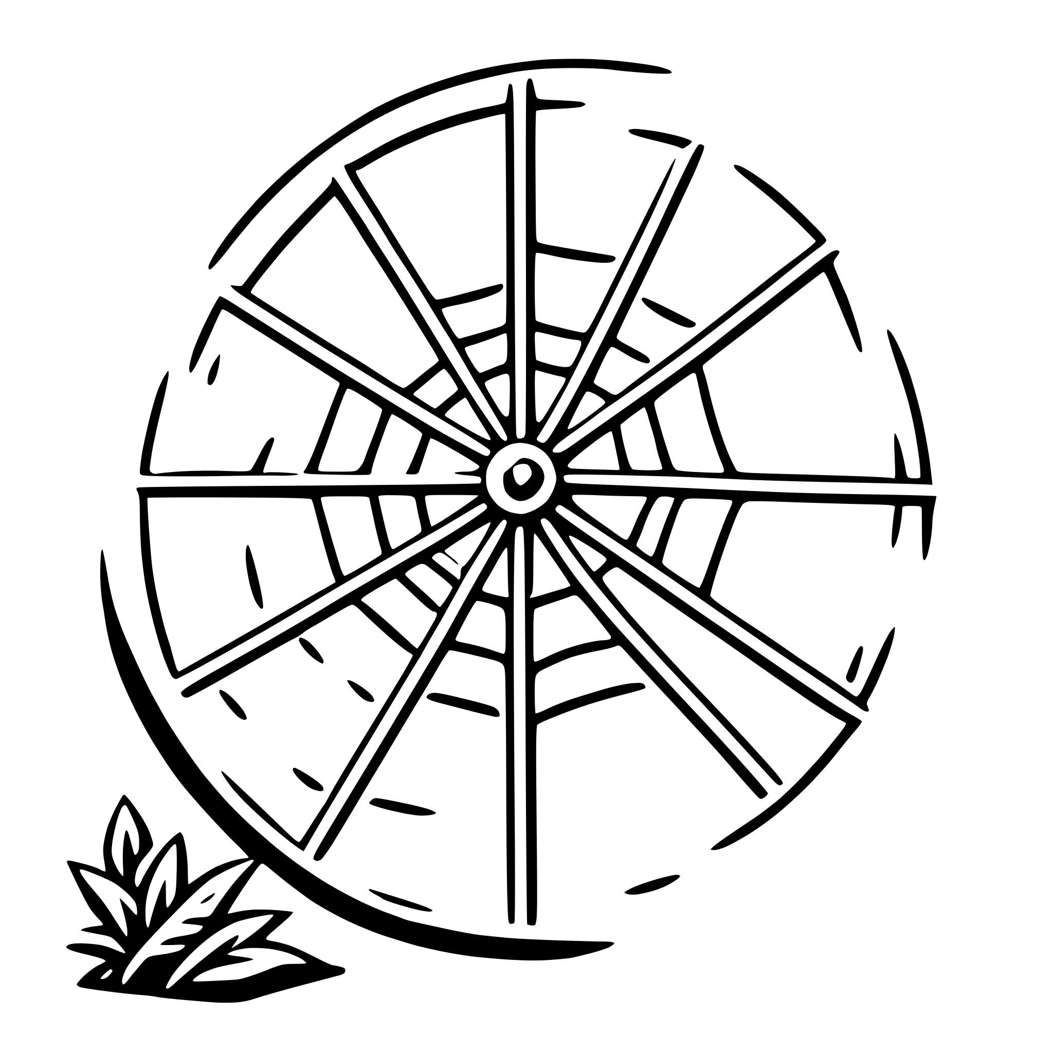 AI-generated SVG of 'cobweb'