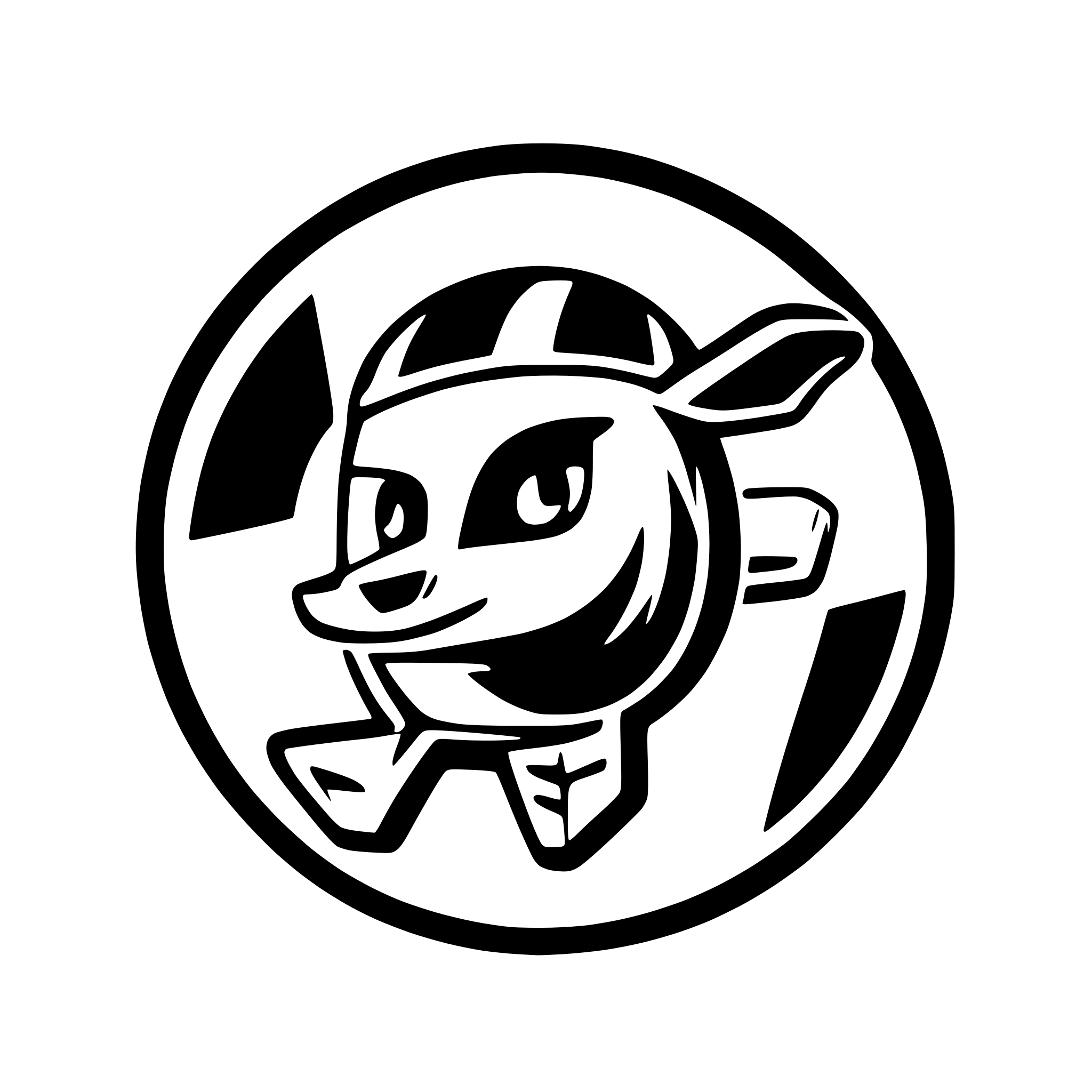 AI-generated SVG of a a Logo for the "Flugdachs" which is a Drone brand, the name is german and means Flying european badger