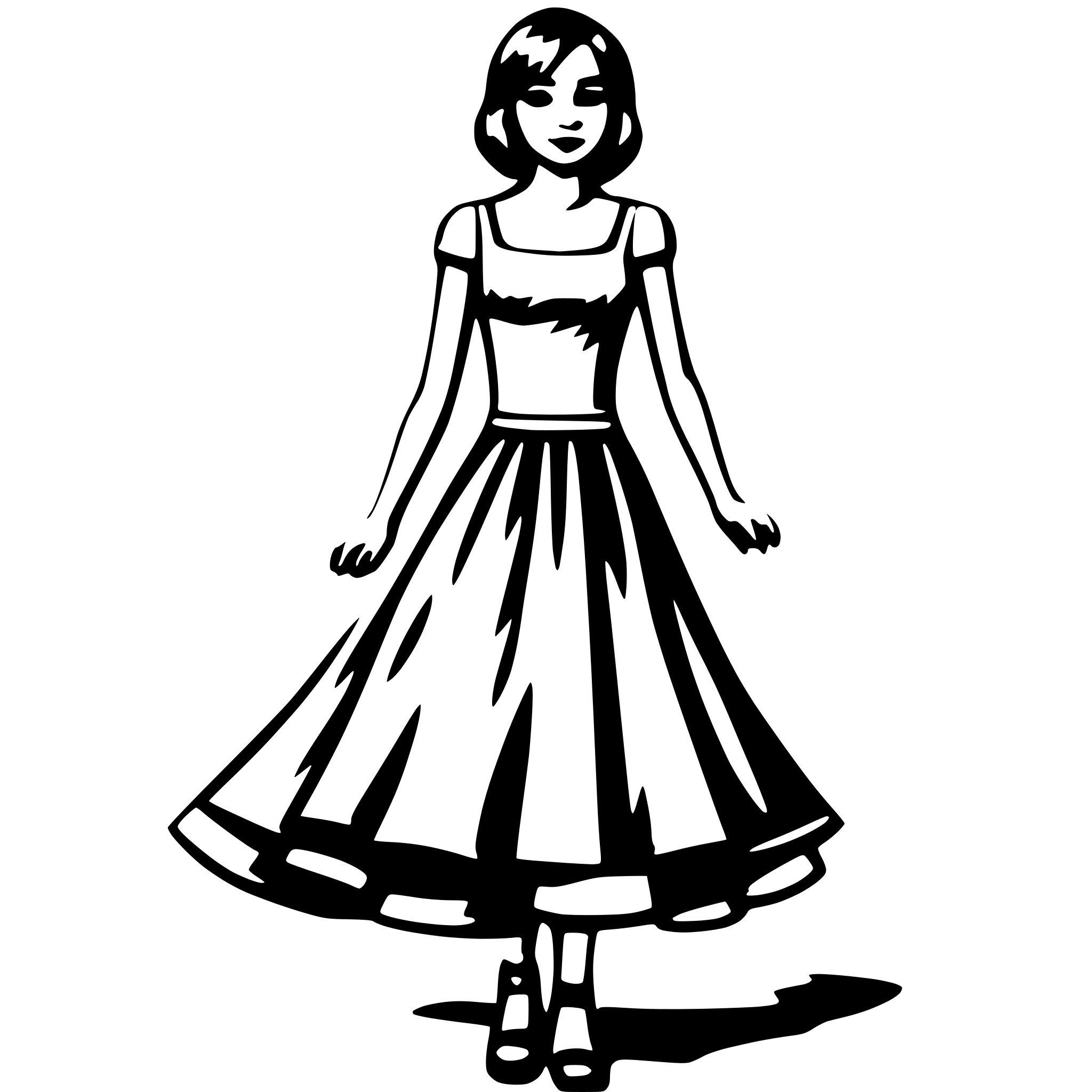 AI-generated SVG of 'Dress'