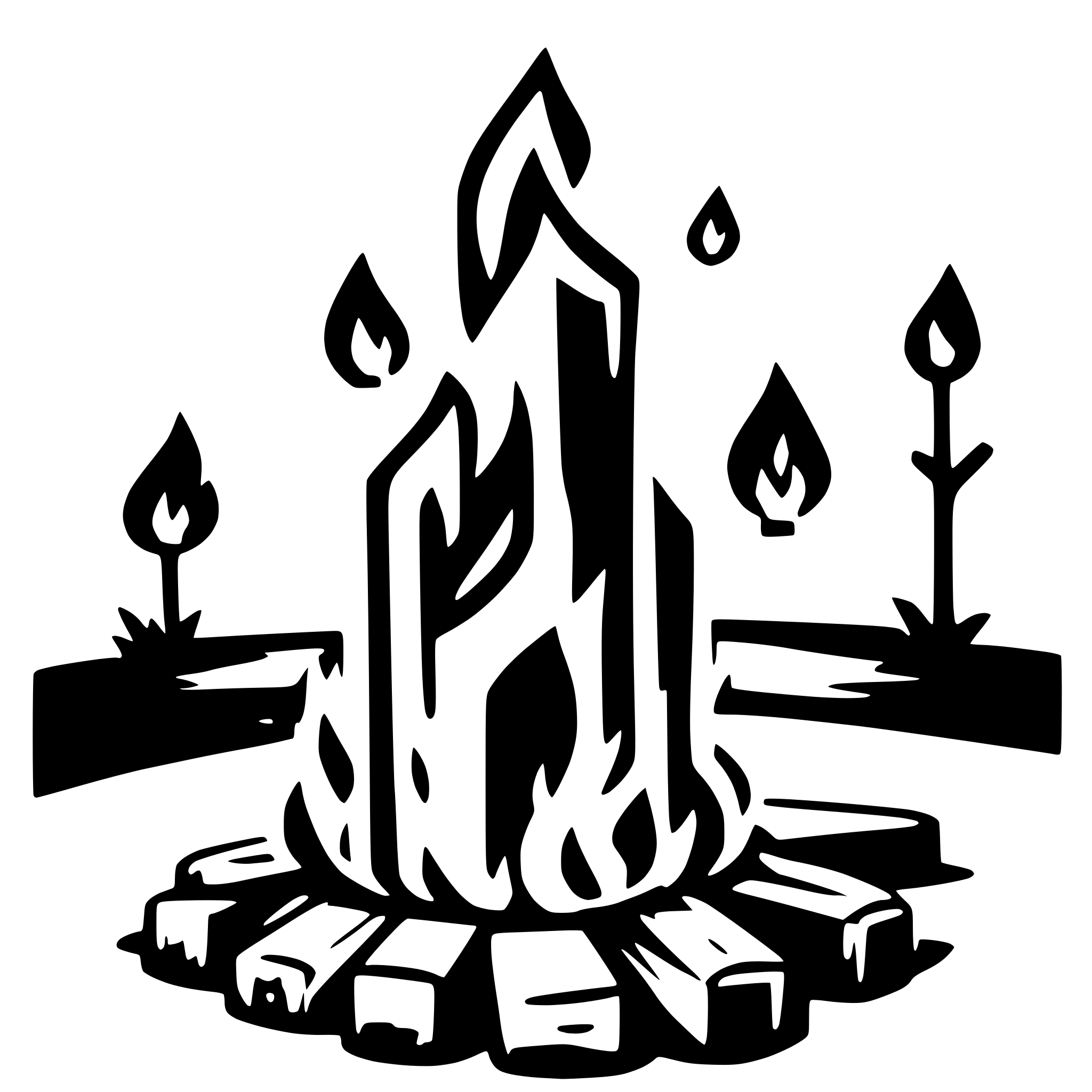 AI-generated SVG of a BOnfire
