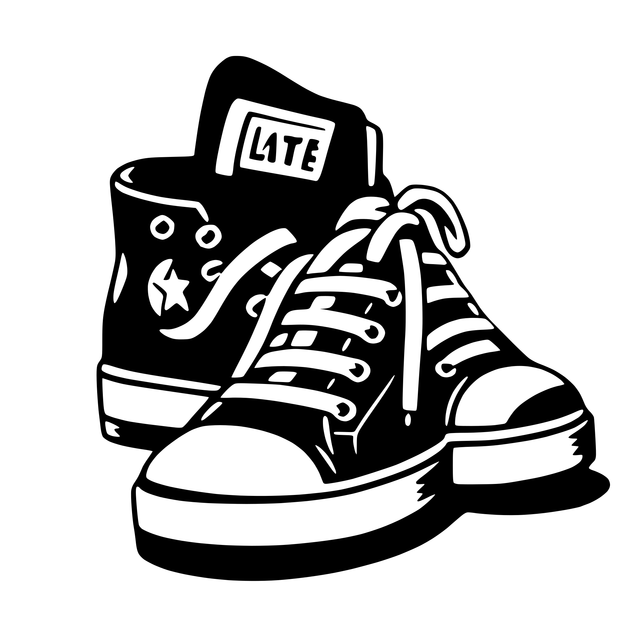AI-generated SVG of a sneakers