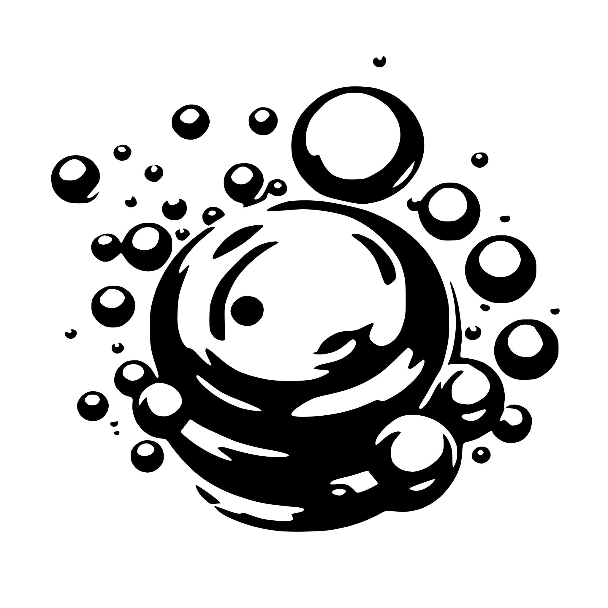 AI-generated SVG of 'bubbles like in soda on a white background'