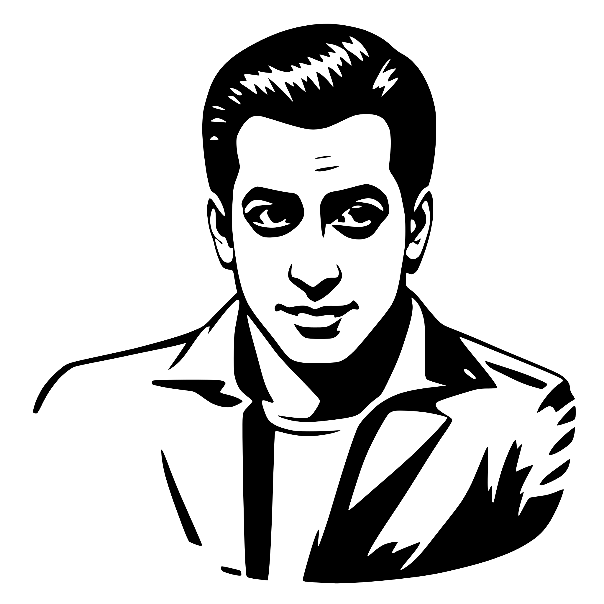 AI-generated SVG of a Salman Khan