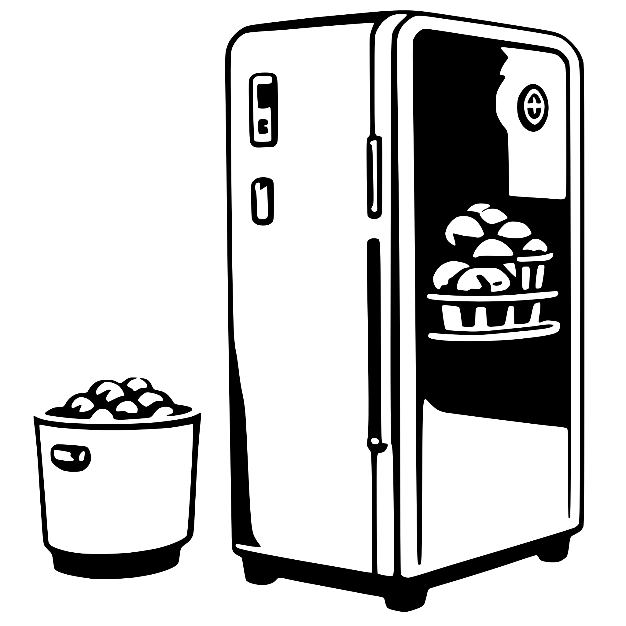 AI-generated SVG of a refrigerator