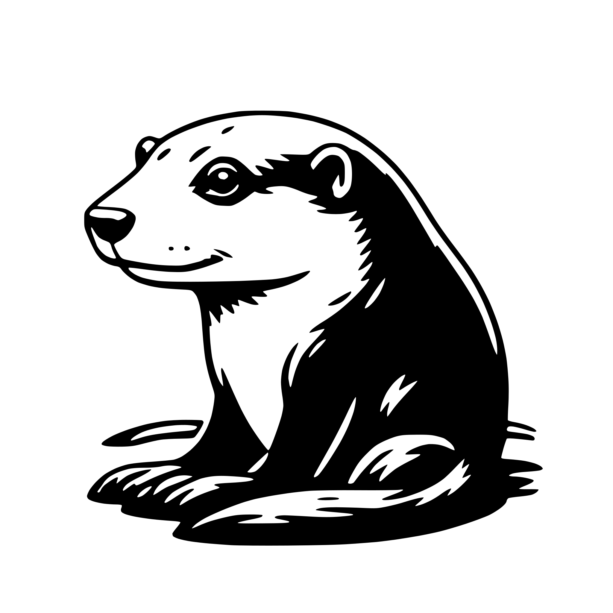 AI-generated SVG of 'otter'