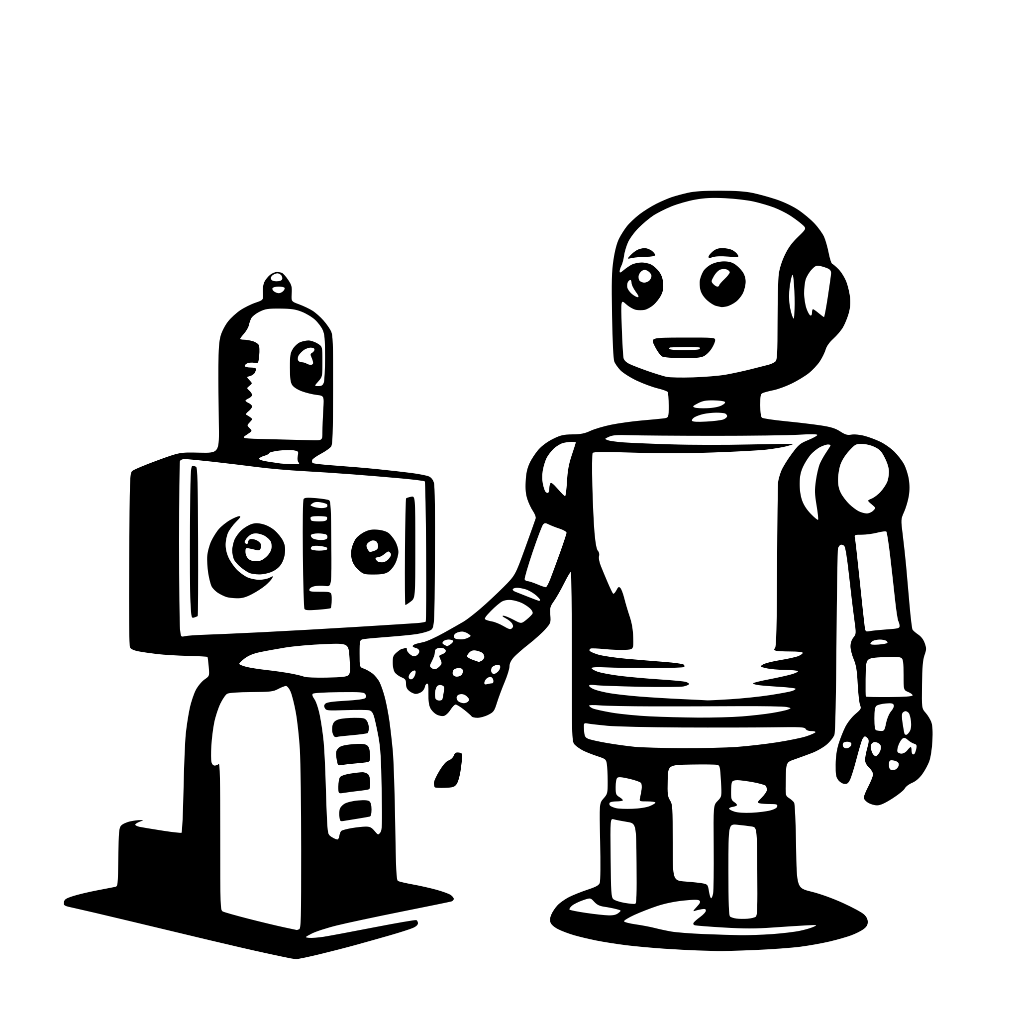 AI-generated SVG of 'robot helper'