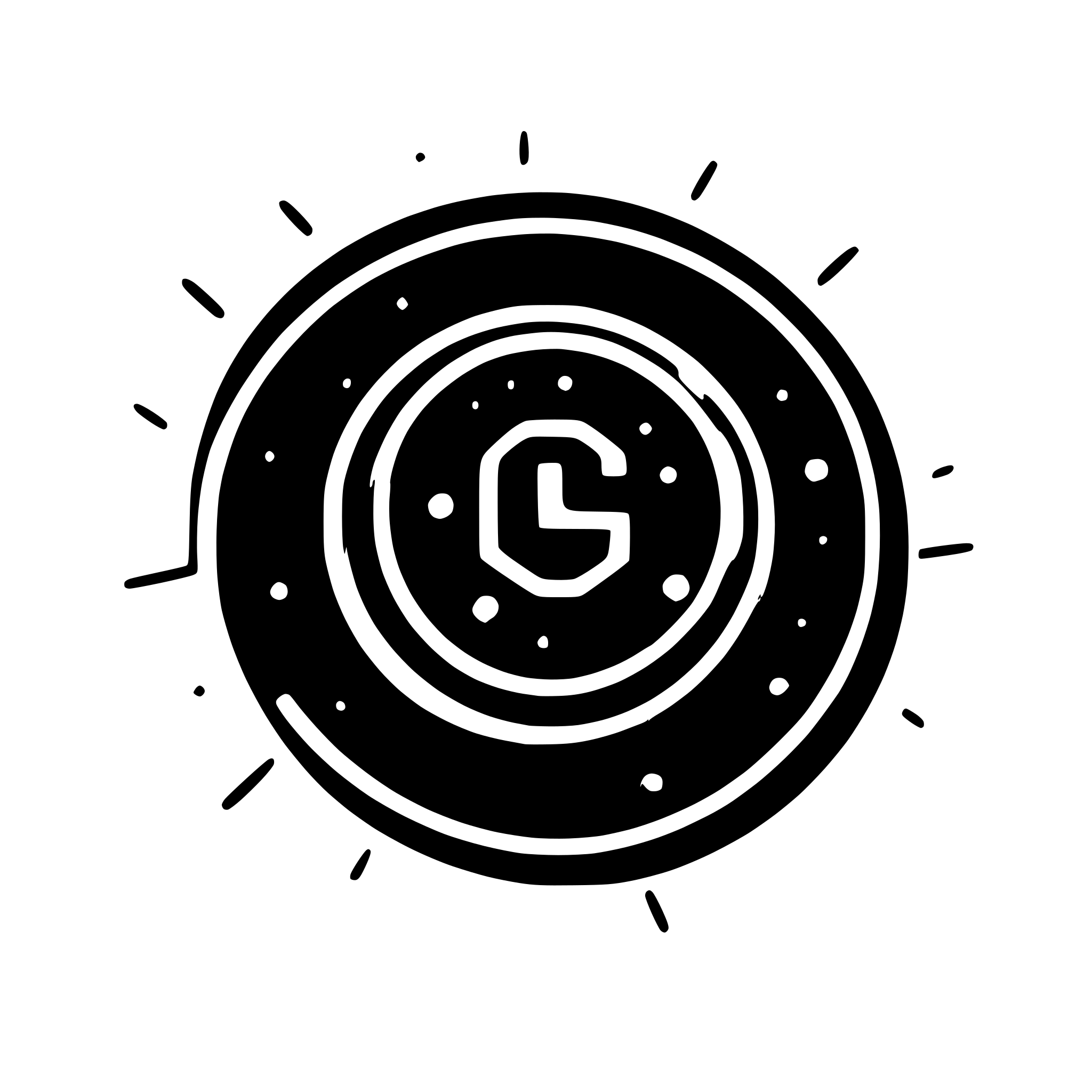 AI-generated SVG of a Logo for a decentralized marketplace named "GOING", bold modern typography with electric blue to purple neon gradient, only letter "O" in the word made of connected network nodes, dark cosmic background with glowing particles, high-tech blockchain