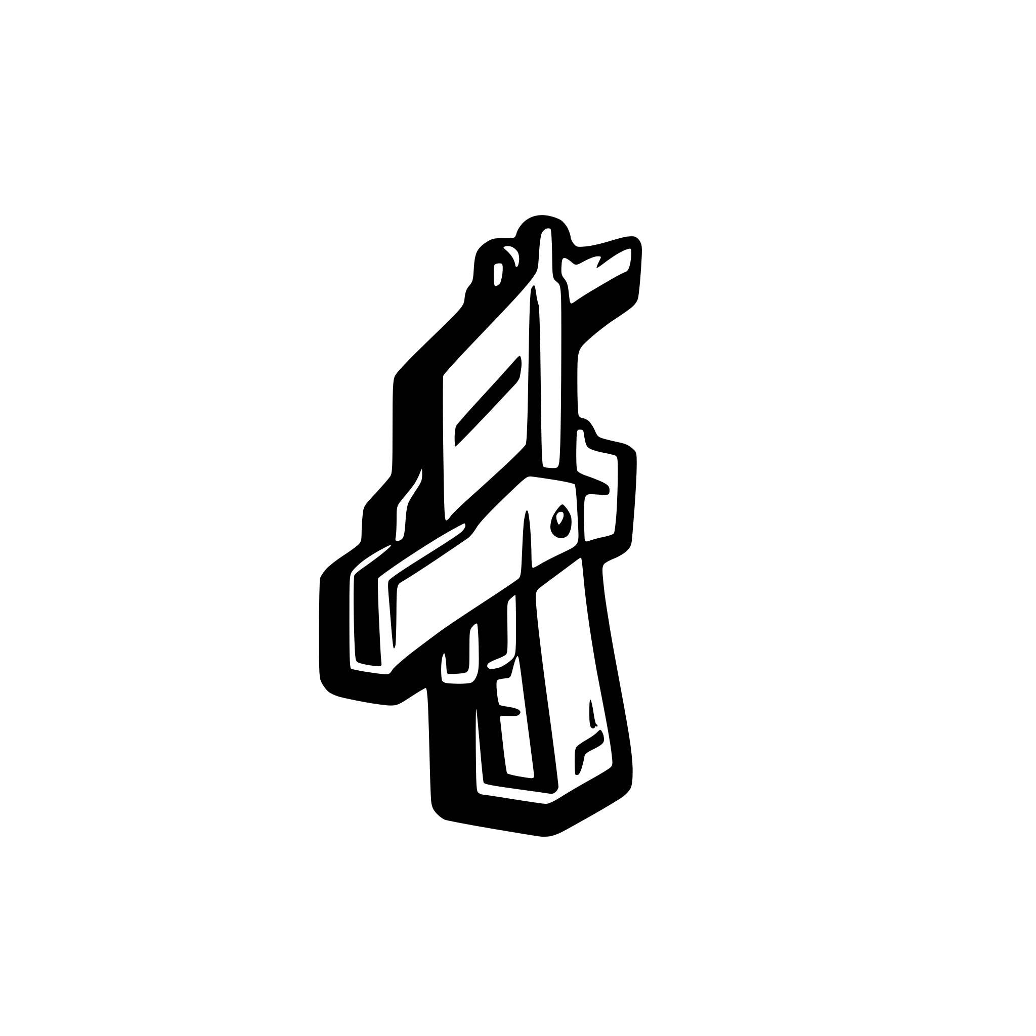 AI-generated SVG of 'UZI'