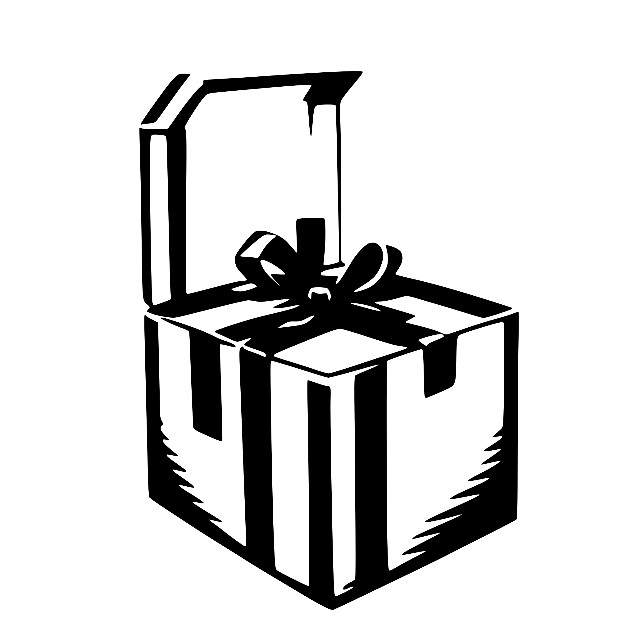 AI-generated SVG of 'simple gift box border'