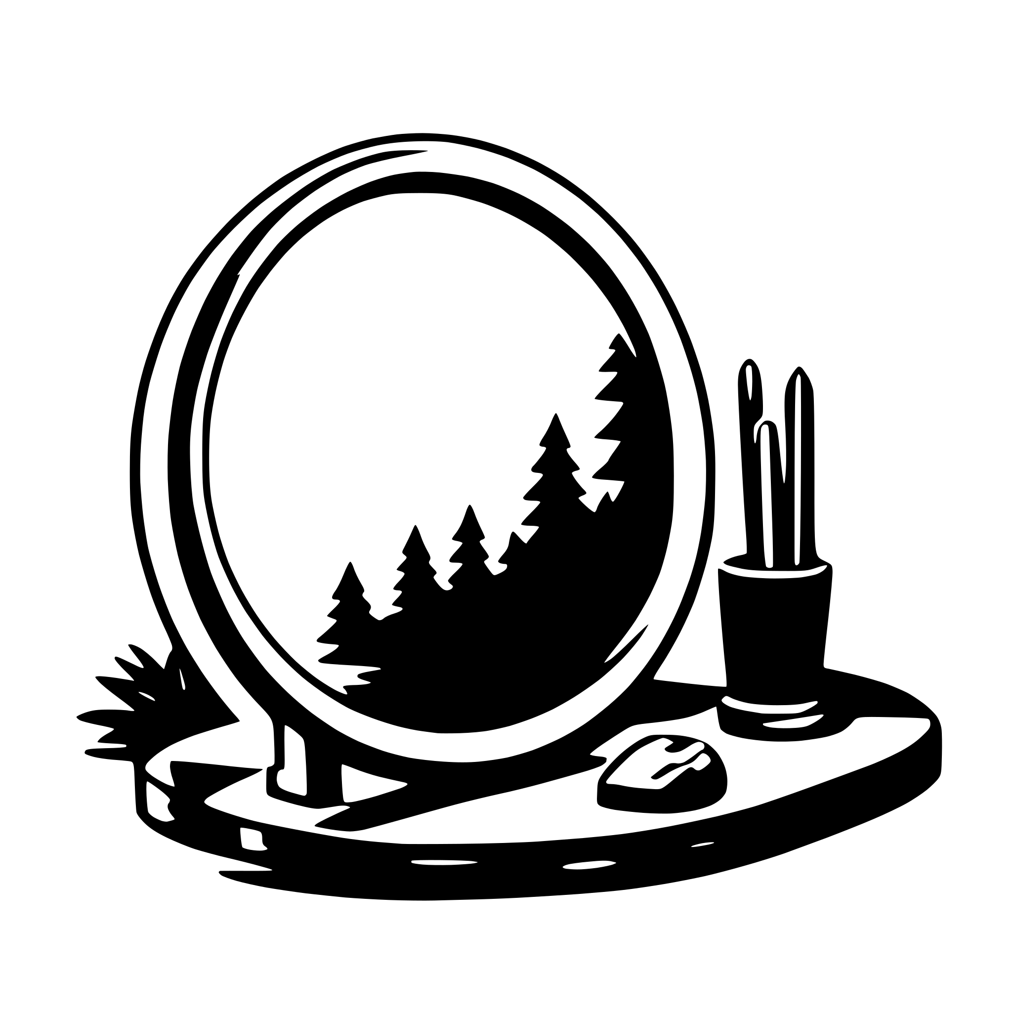 AI-generated SVG of 'mirror'