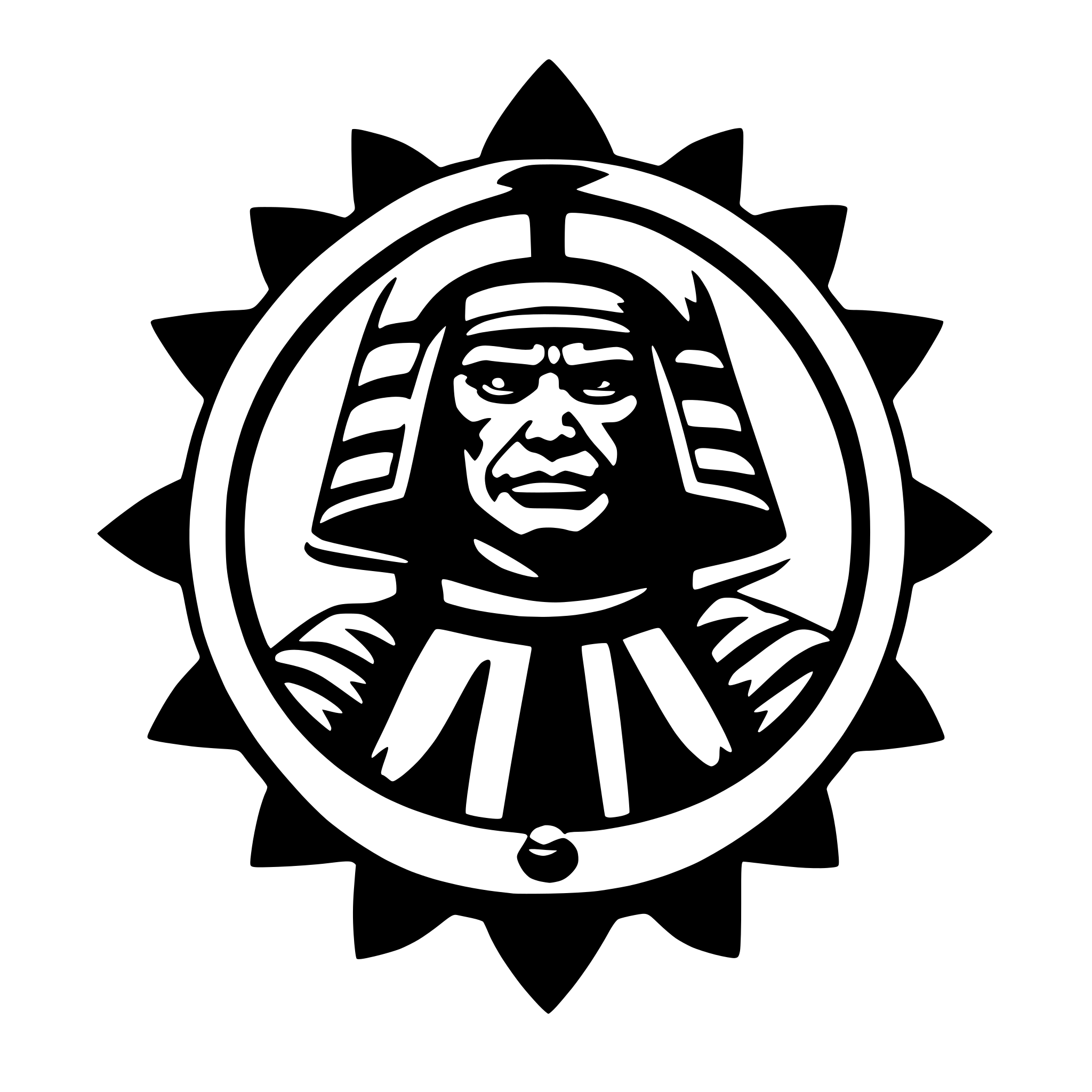 AI-generated SVG of a old samurai