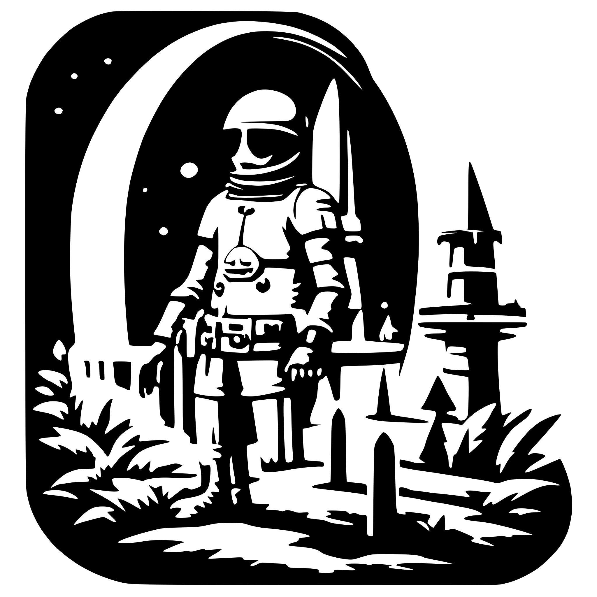 AI-generated SVG of a astraunaute