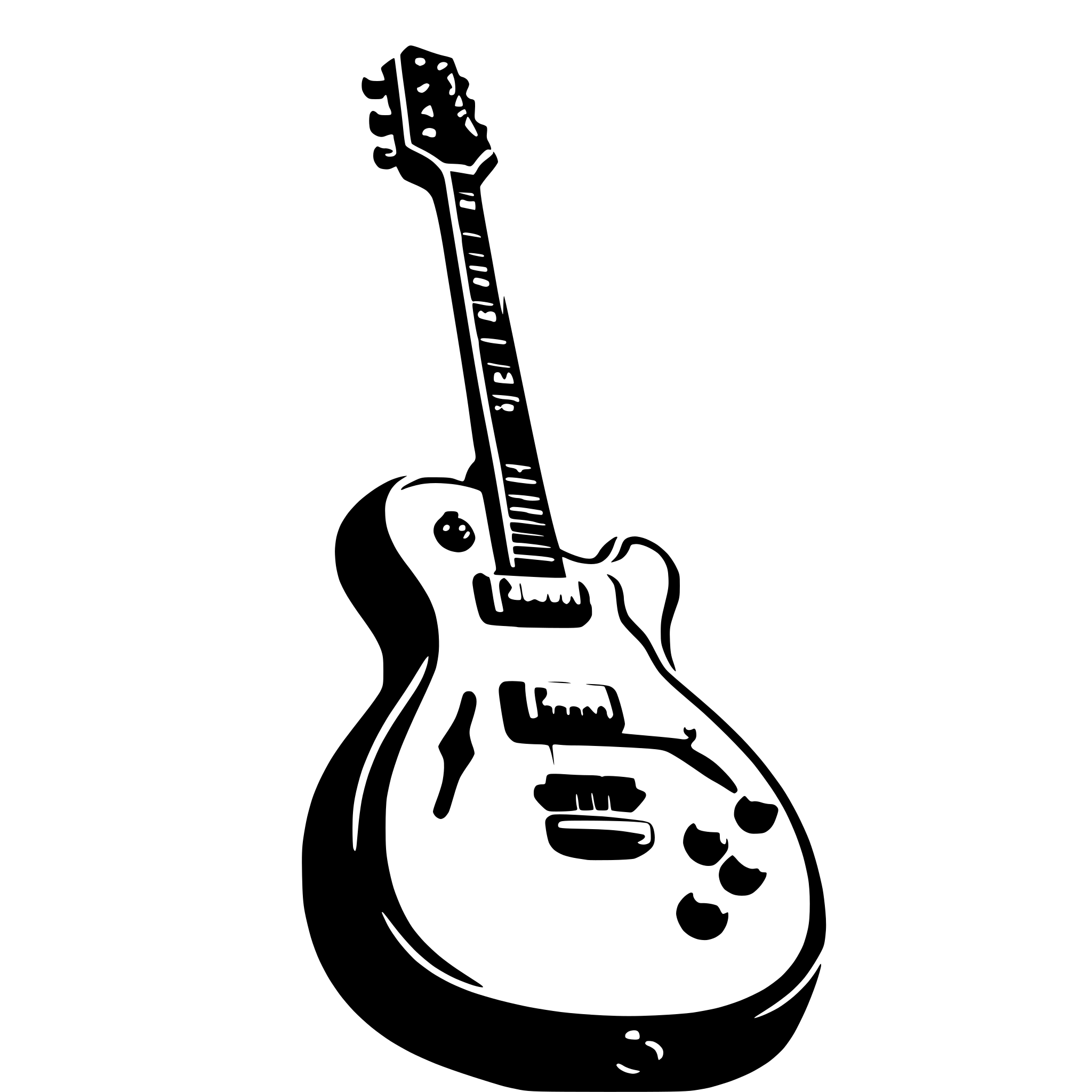 AI-generated SVG of a electric guitar