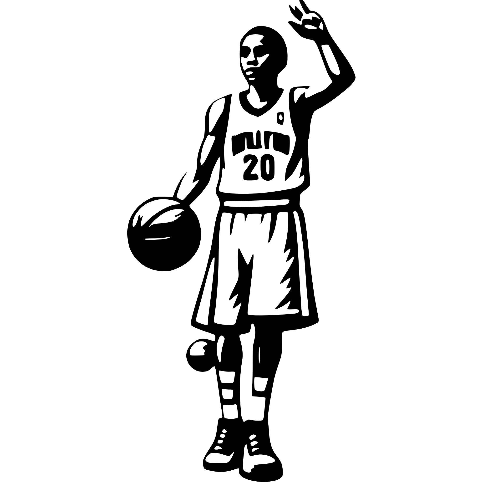 AI-generated SVG of a nba
