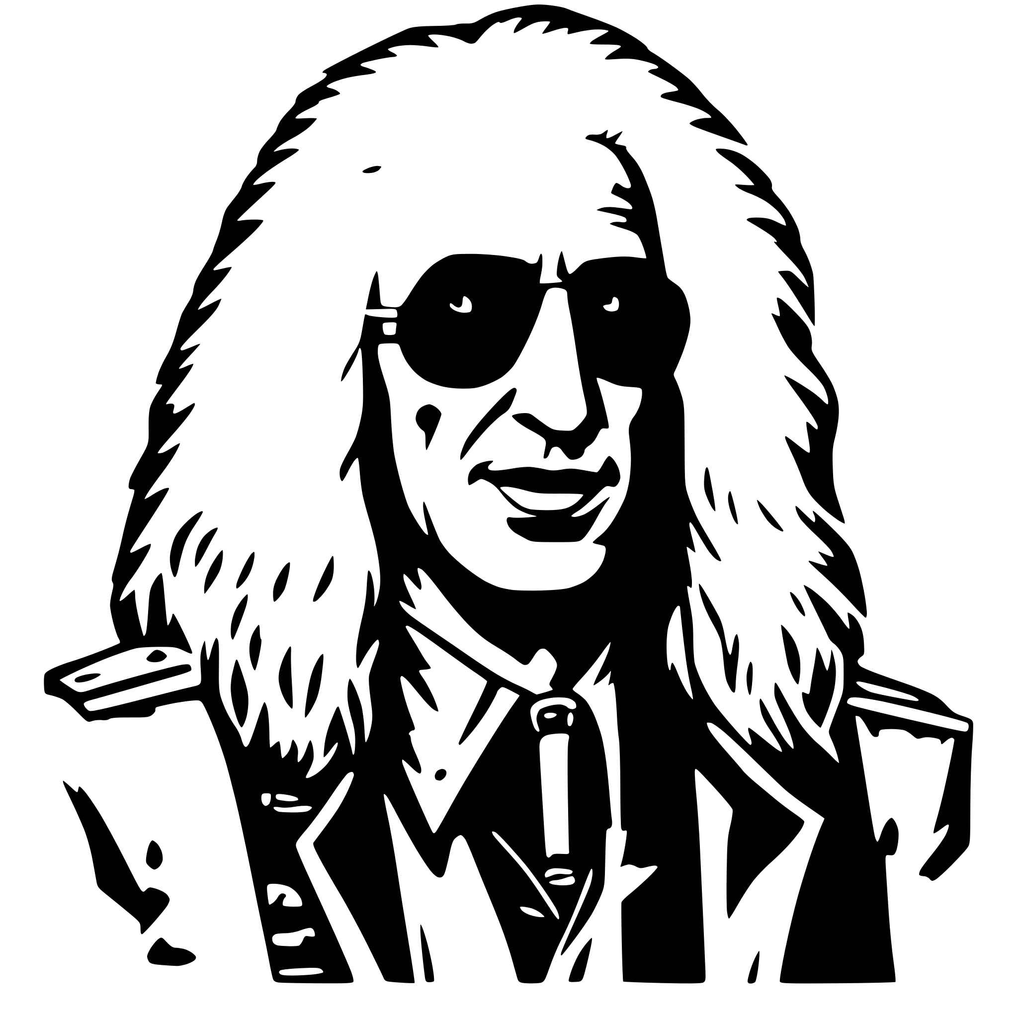 AI-generated SVG of 'dee snider'